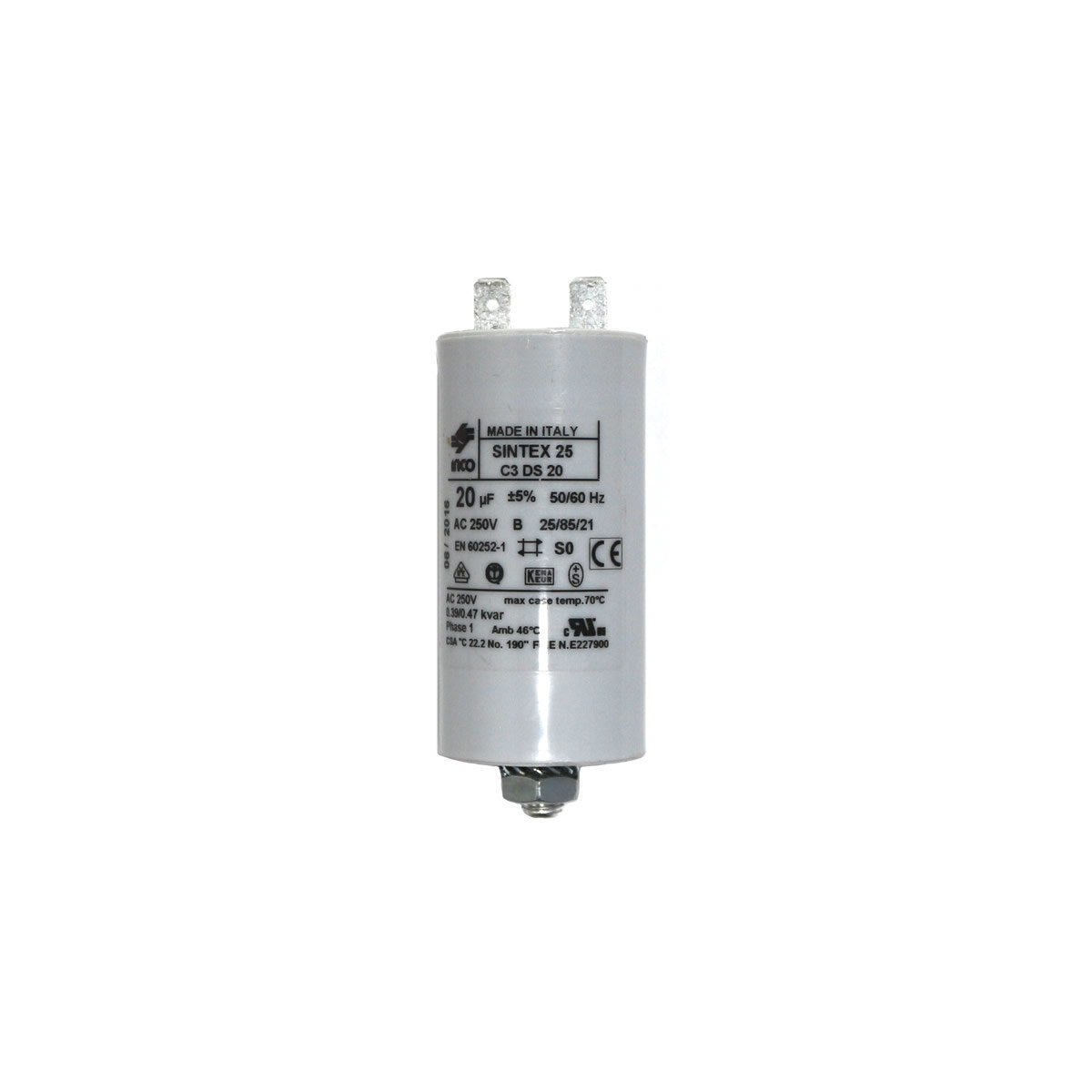 110V 20µF Motor Start Capacitor for Rancilio Espresso Machines - Perfect for Coffee Shops & Home Brewing