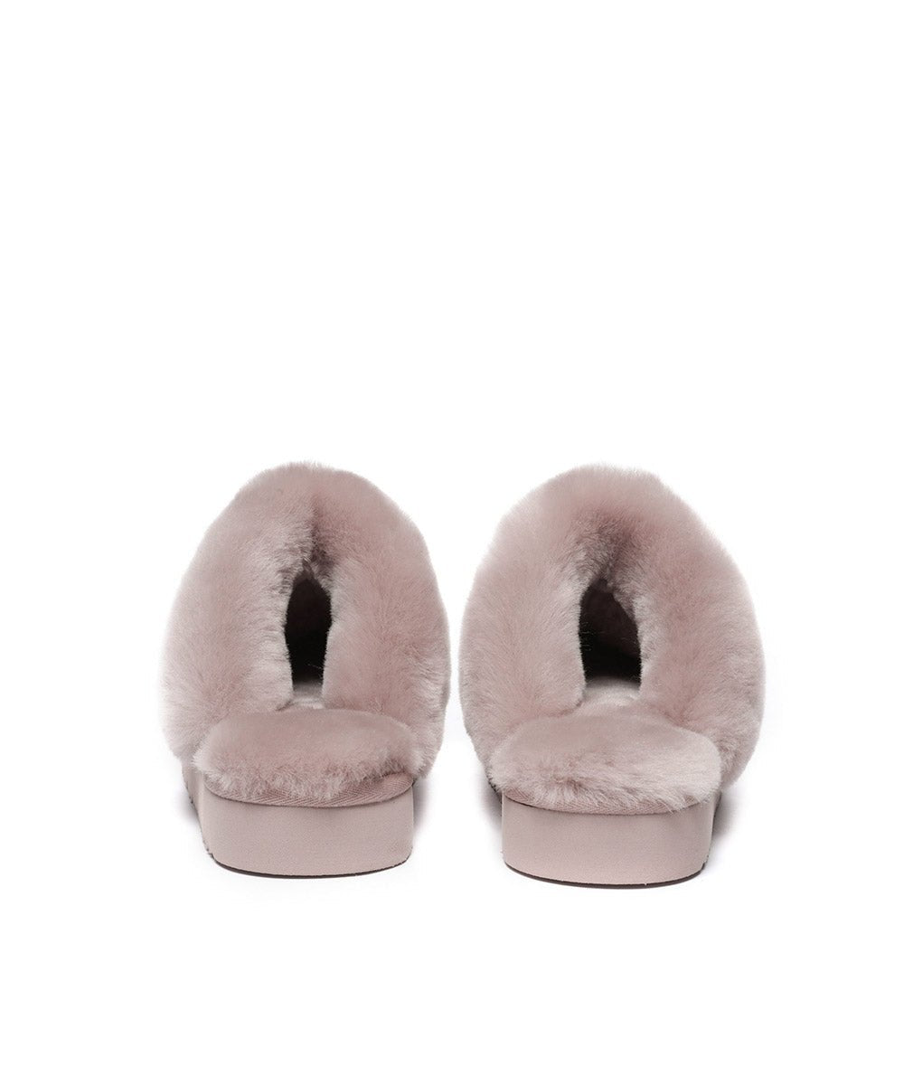 Women's UGG Fuzzy Summer Slippers - Cozy Indoor/Outdoor House Shoes with Soft Fleece Lining for Relaxing at Home, Lounging or Quick Errands