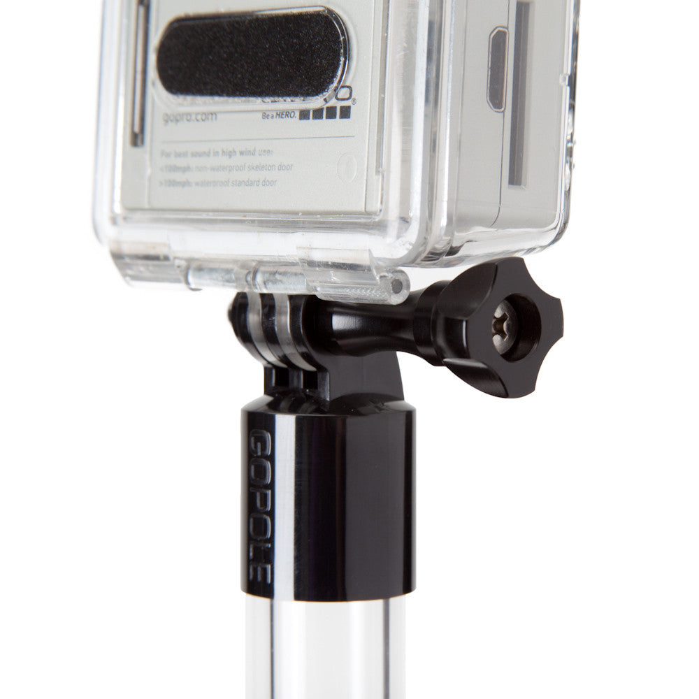 GoPole Aluminum Thumbscrew Mount for GoPro Cameras - Black - Compatible with Hero 9/8/7/6/5/4/3 - Secure Mounting for Action Sports, Vlogging & Outdoor Adventures