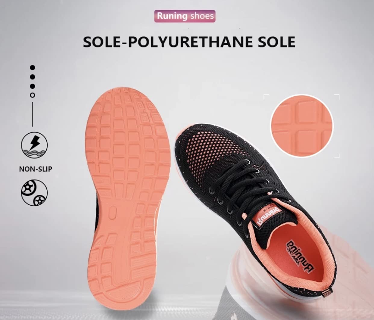 Women's Lightweight Air Running Shoes - Breathable Athletic Sneakers for Jogging, Gym & Casual Wear | Fashionable Comfort for Daily Use