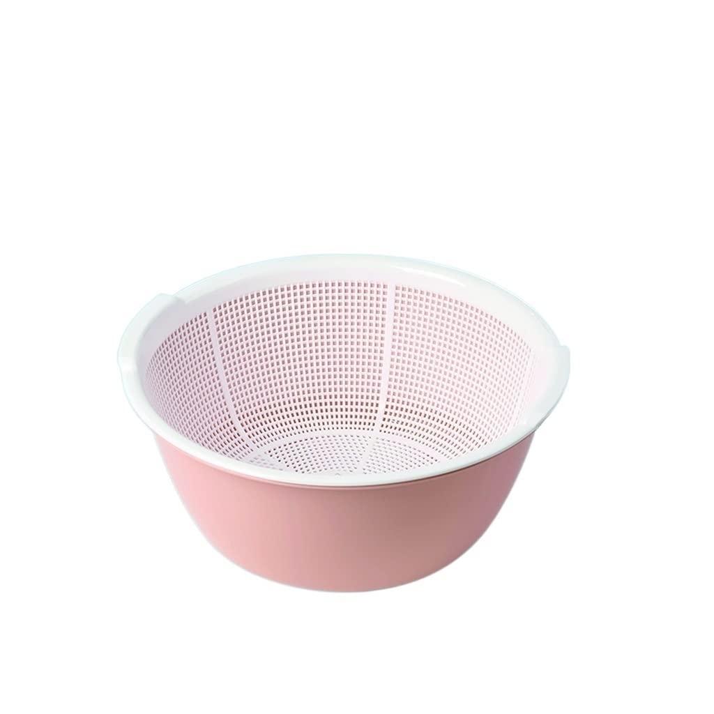 Double-Layer Resin Vegetable & Fruit Draining Basket - Kitchen Colander for Washing, Filtering, and Cleaning Produce - Perfect for Salads, Meal Prep, and Healthy Cooking