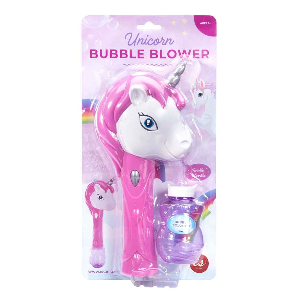 IS Gift Unicorn Fantasy Bubble Blower - Magical Bubble Machine for Kids Birthday Parties, Outdoor Play & Summer Fun