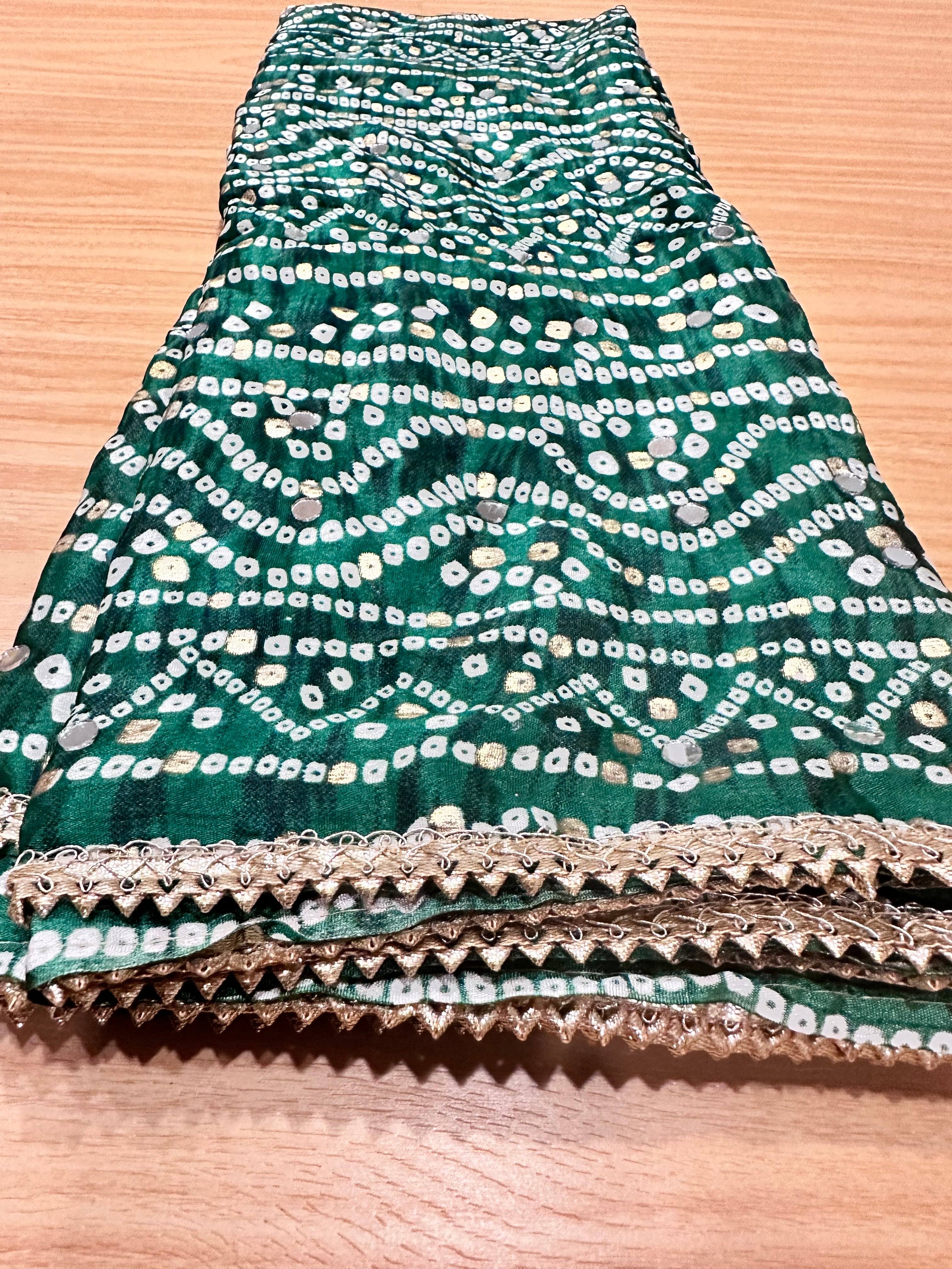 Bandhini Dupattas - Handmade Indian Scarves for Women, Stylish & Lightweight - Perfect for Weddings, Parties & Festive Occasions