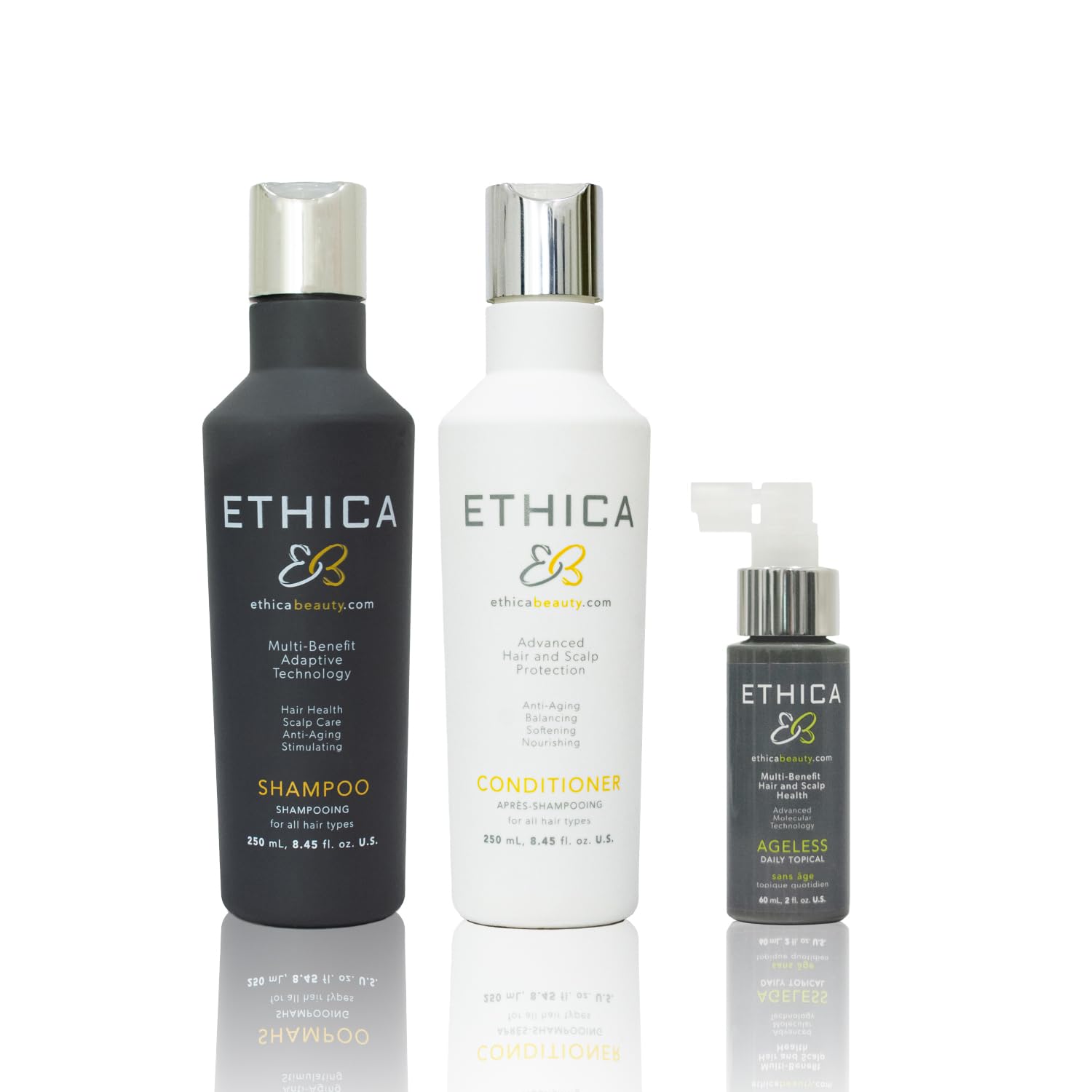 Women's Hair Growth Shampoo & Conditioner Set with Daily Ageless Treatment - 1 Month Supply for Healthy Hair, Scalp Care & Hair Regrowth | Perfect for Thinning Hair & Hair Loss Prevention at Home