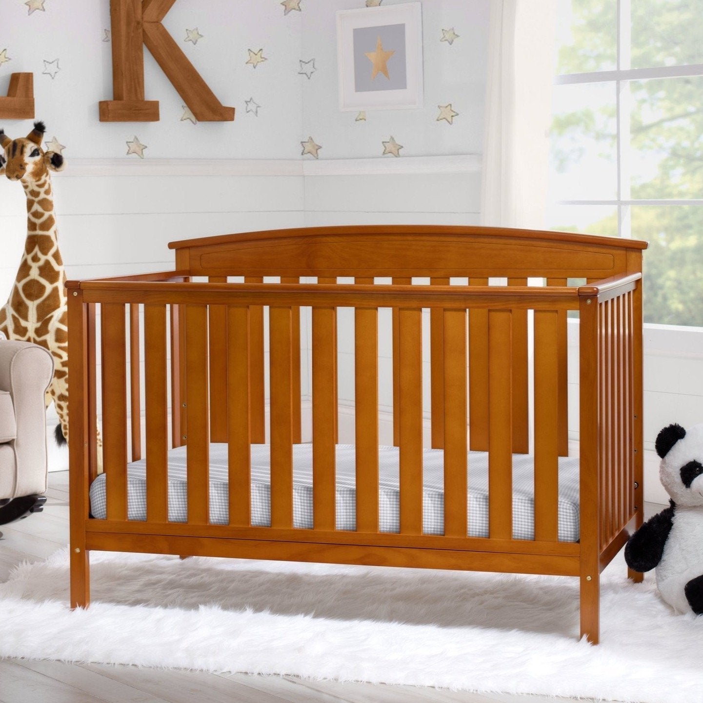 Gateway 4-in-1 Convertible Baby Crib - Toddler Bed, Daybed & Full-Size Bed - Safe Nursery Furniture for Boys & Girls - Perfect for Newborns to Teens Bedroom