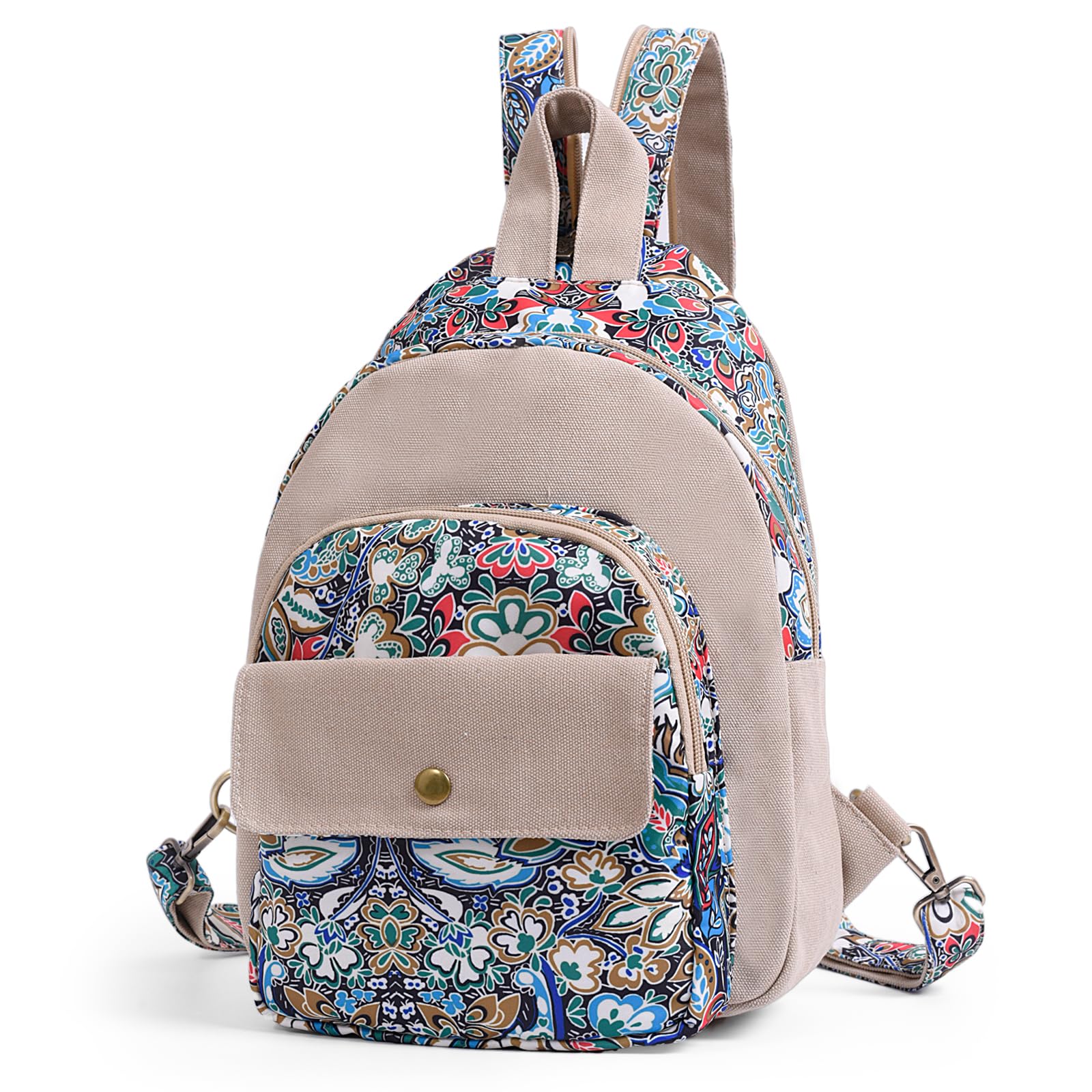 Black Butterfly Premium Women's Backpack - Crossbody Sling Bag for Travel, Hiking & Daily Use - Lightweight Chest Daypack (Blue) | Perfect for Outdoor Adventures, Commuting & College Campus