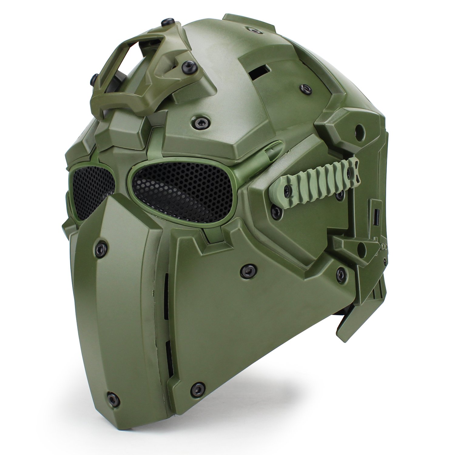 Tactical Airsoft Full Face Protection Helmet - Terminator Style Mask with Goggles | Military Simulation, Role-Playing Games, Movie Props, Hunting & Paintball Shooting Gear