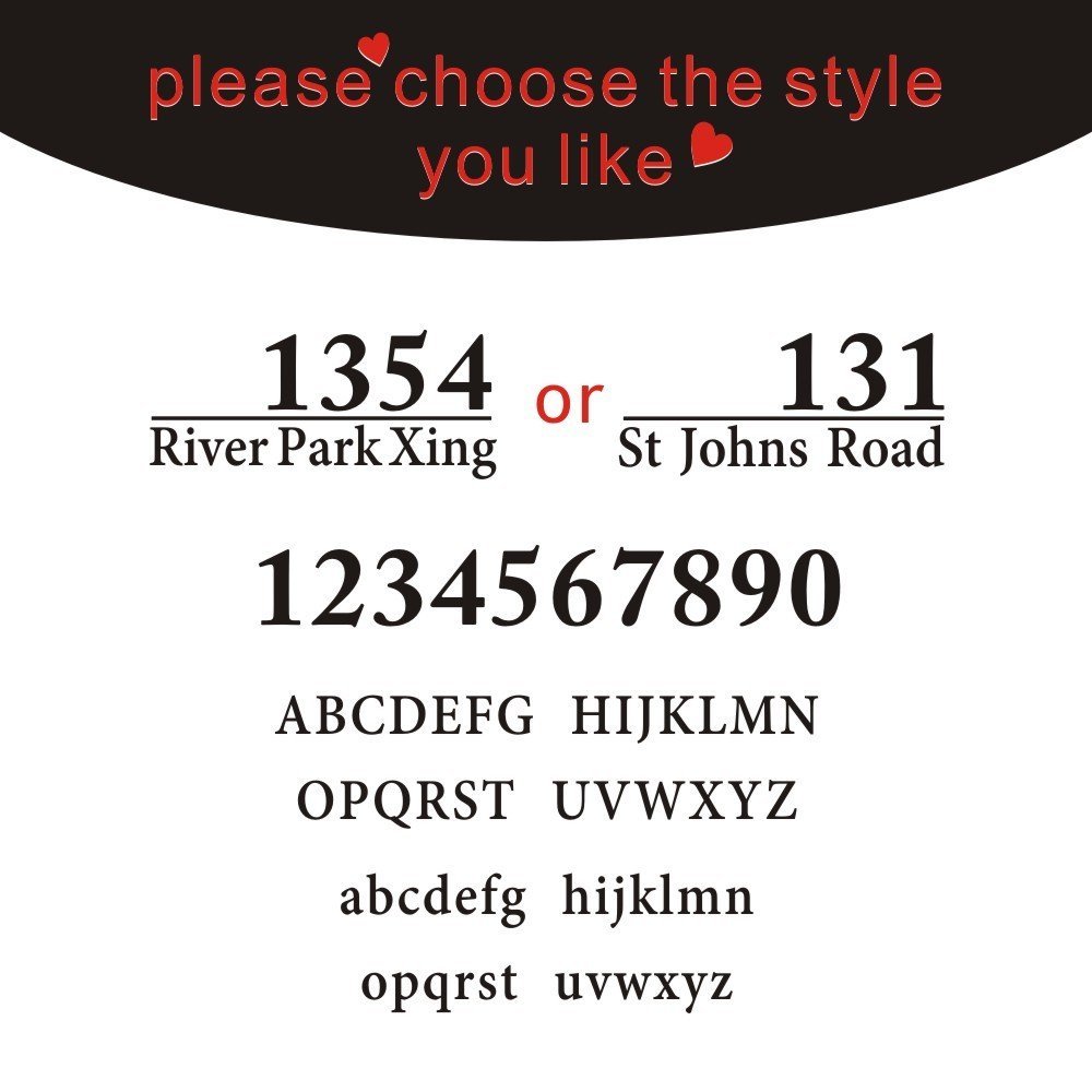 Custom Vinyl Mailbox Address Decals - Personalized Name & Number Stickers in Multiple Colors | Durable Outdoor Decals for House, Apartment & Business Mailboxes