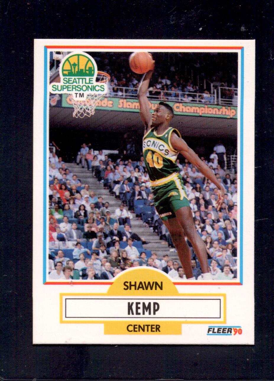 1990-91 Fleer #178 Shawn Kemp Seattle Supersonics Rookie Basketball Card - Collectible NBA Memorabilia for Fans & Sports Card Enthusiasts