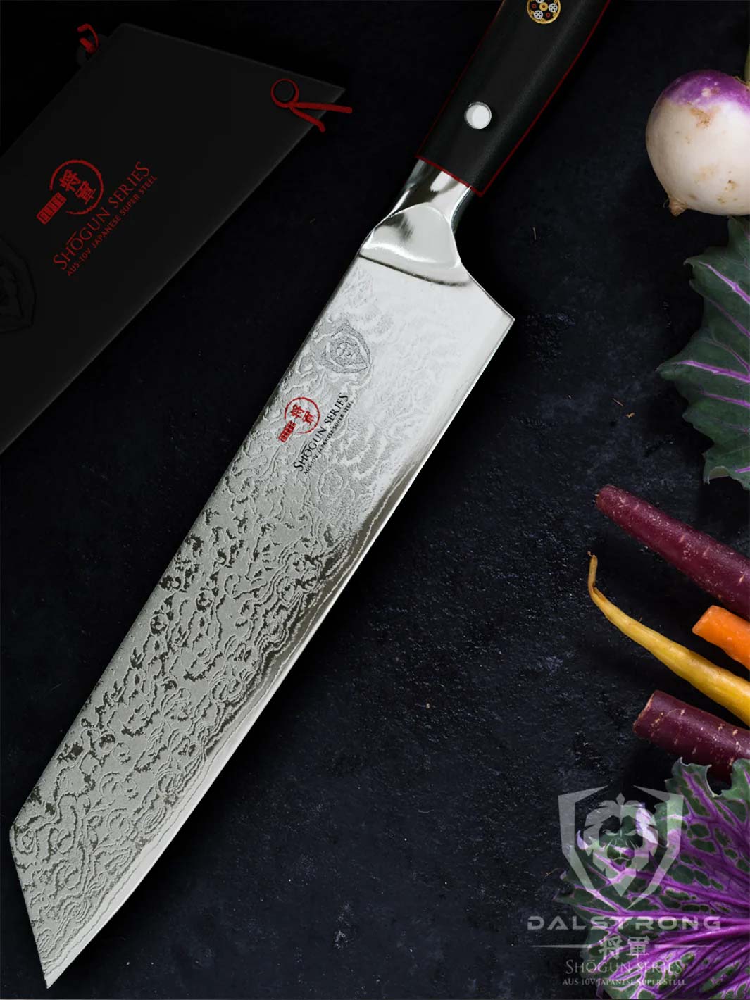 Premium Kiritsuke Chef Knife 8.5 Inch - Shogun Series ELITE Japanese Kitchen Knife - High Carbon Steel Blade with Ergonomic Handle - Perfect for Sushi, Vegetables & Precision Cutting - Dalstrong