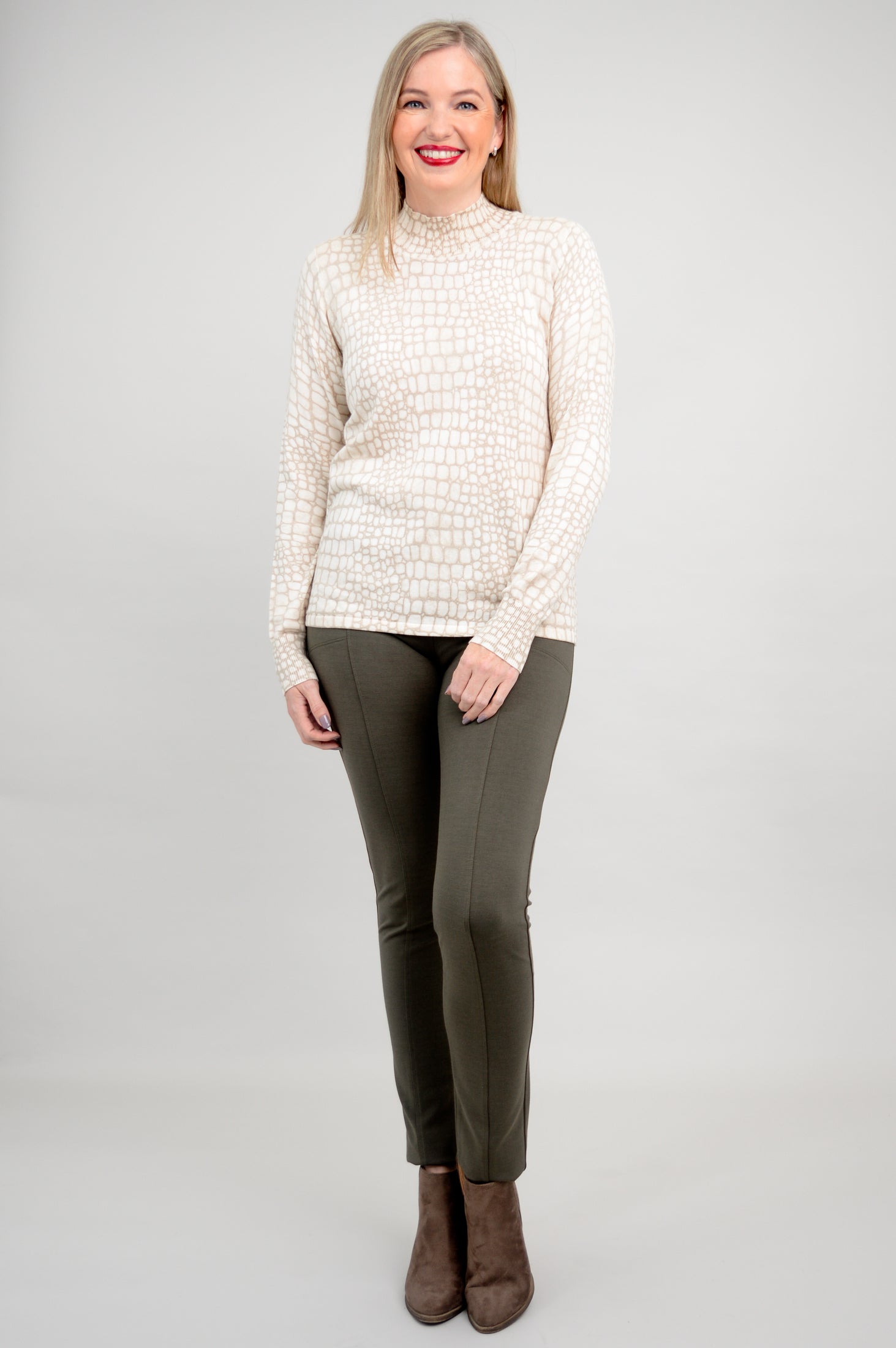 Cameron Sweater | Croco Tana Bamboo Cotton Blend | Cozy & Stylish Pullover | Perfect for Fall & Winter Outfits | Final Sale