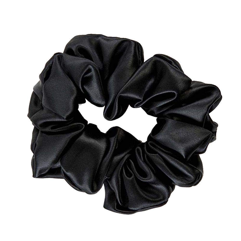 THXSILK Silk Scrunchies for Women - Soft Elastic Hair Ties & Ponytail Holders (6 Colors) - Perfect for Workouts, Office & Everyday Hair Styling