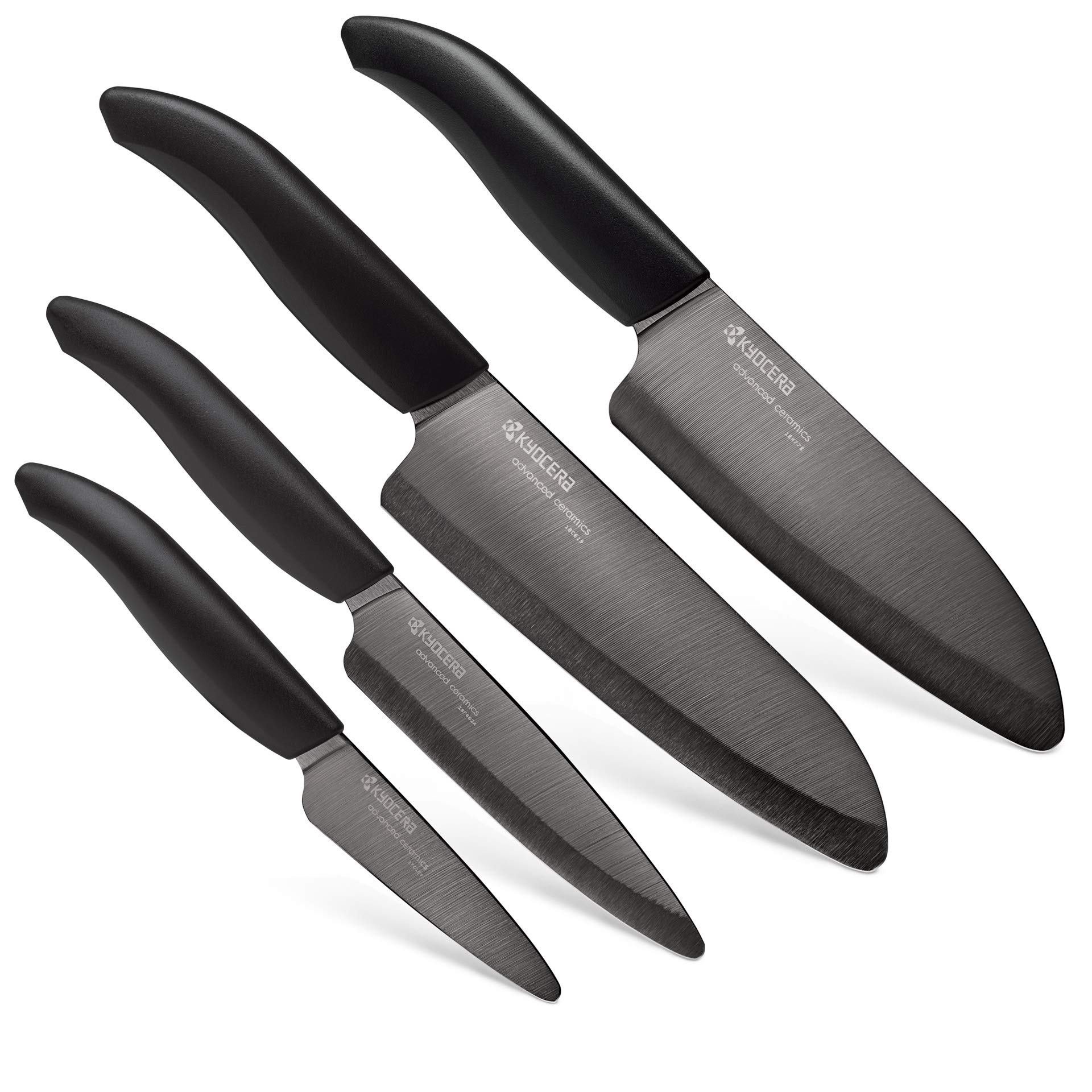 Kyocera Revolution 4-Piece Ceramic Knife Set - Professional Chef Knives for Kitchen | Includes 6