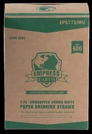 Eco-Friendly Bulk Paper Straws - 7.75
