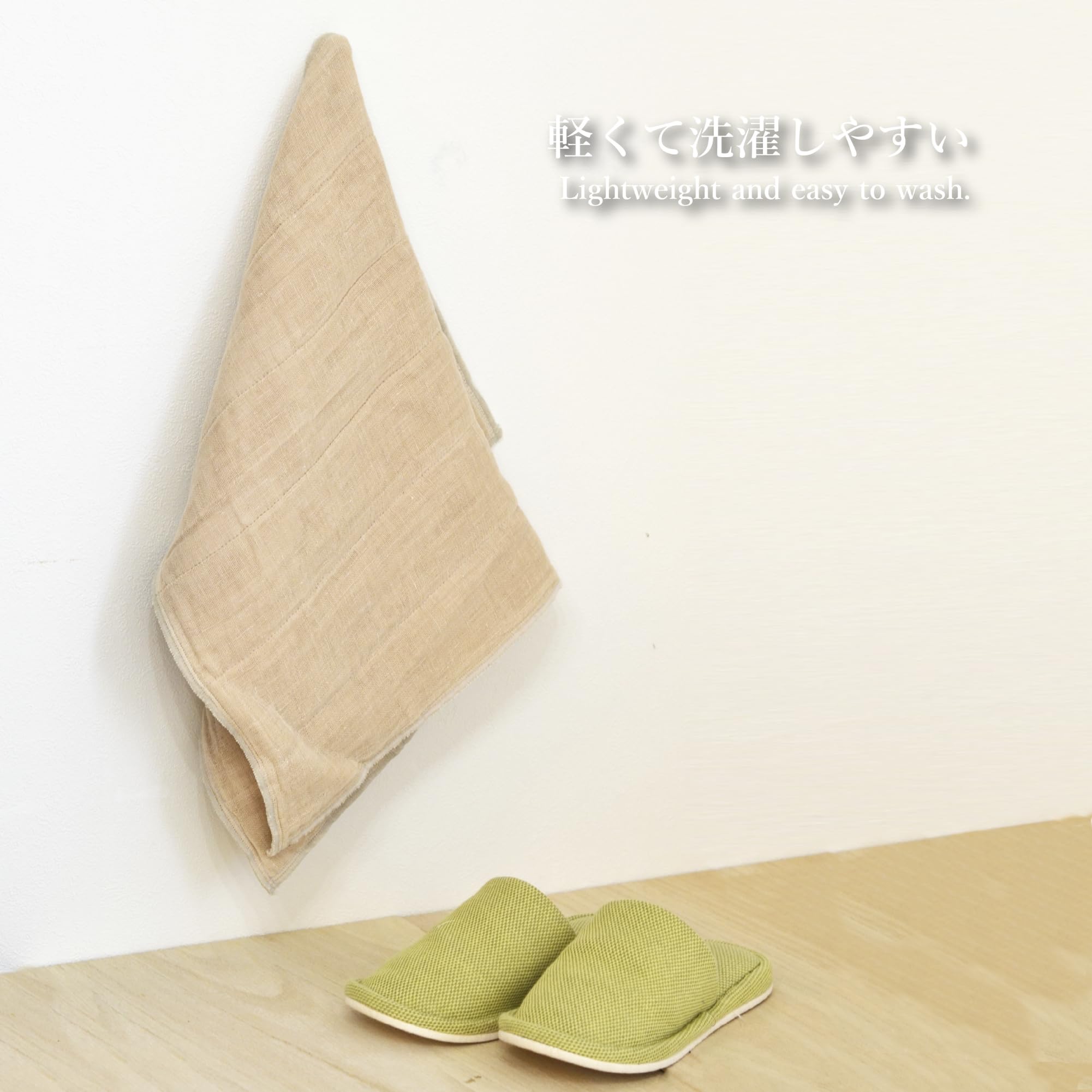 100% Natural Linen Bath Mat - Soft Absorbent Eco-Friendly Bathroom Rug for Spa, Luxury Home Decor & Modern Bathroom Essentials