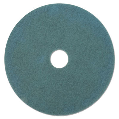 3M™ Ultra High Speed Floor Burnishing Pads 3100 - 27 Inch Diameter Aqua Polishing Pads (5-Pack) for Professional Commercial Floor Care & High-Gloss Finish