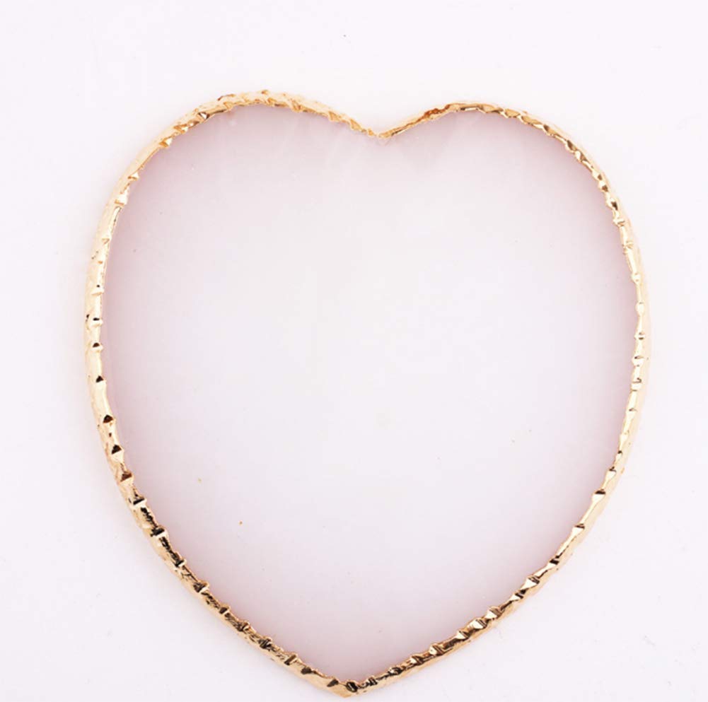 AKOAK 1 Pack Agate Nail Art Palette - Gel Nail Polish Drawing Frame for DIY Nail Design, Manicure & Pedicure (Heart Shape, Light White) - Perfect for Salon Professionals & Home Nail Art Enthusiasts