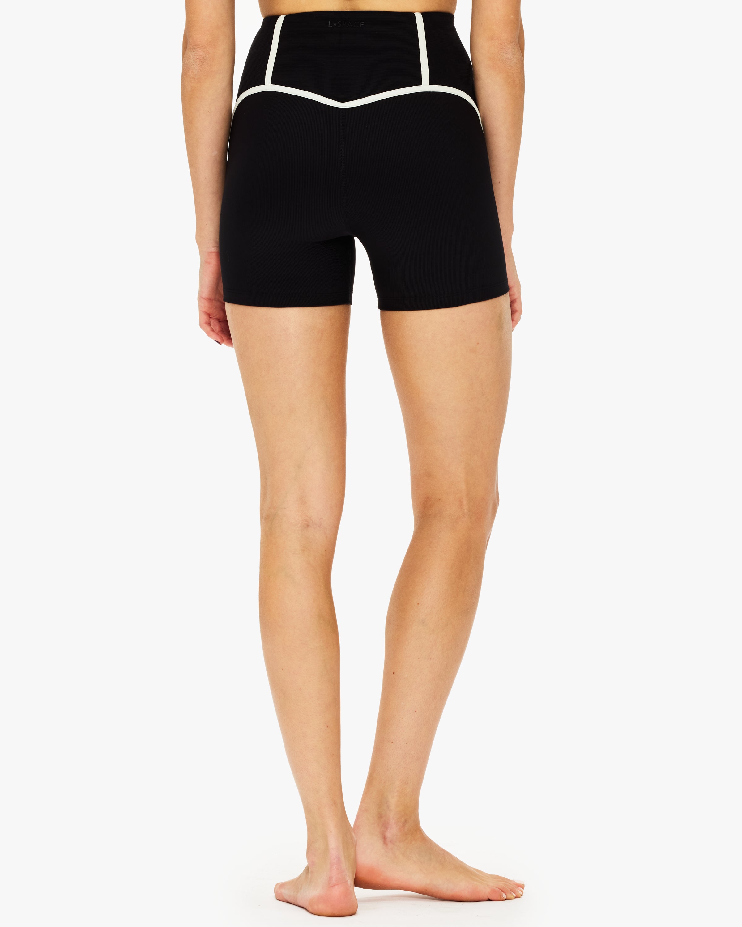 LSpace Revel Short - Women's High Waist Bikini Bottom Swimwear for Beach & Pool - Perfect for Summer Vacation, Surfing, and Tanning