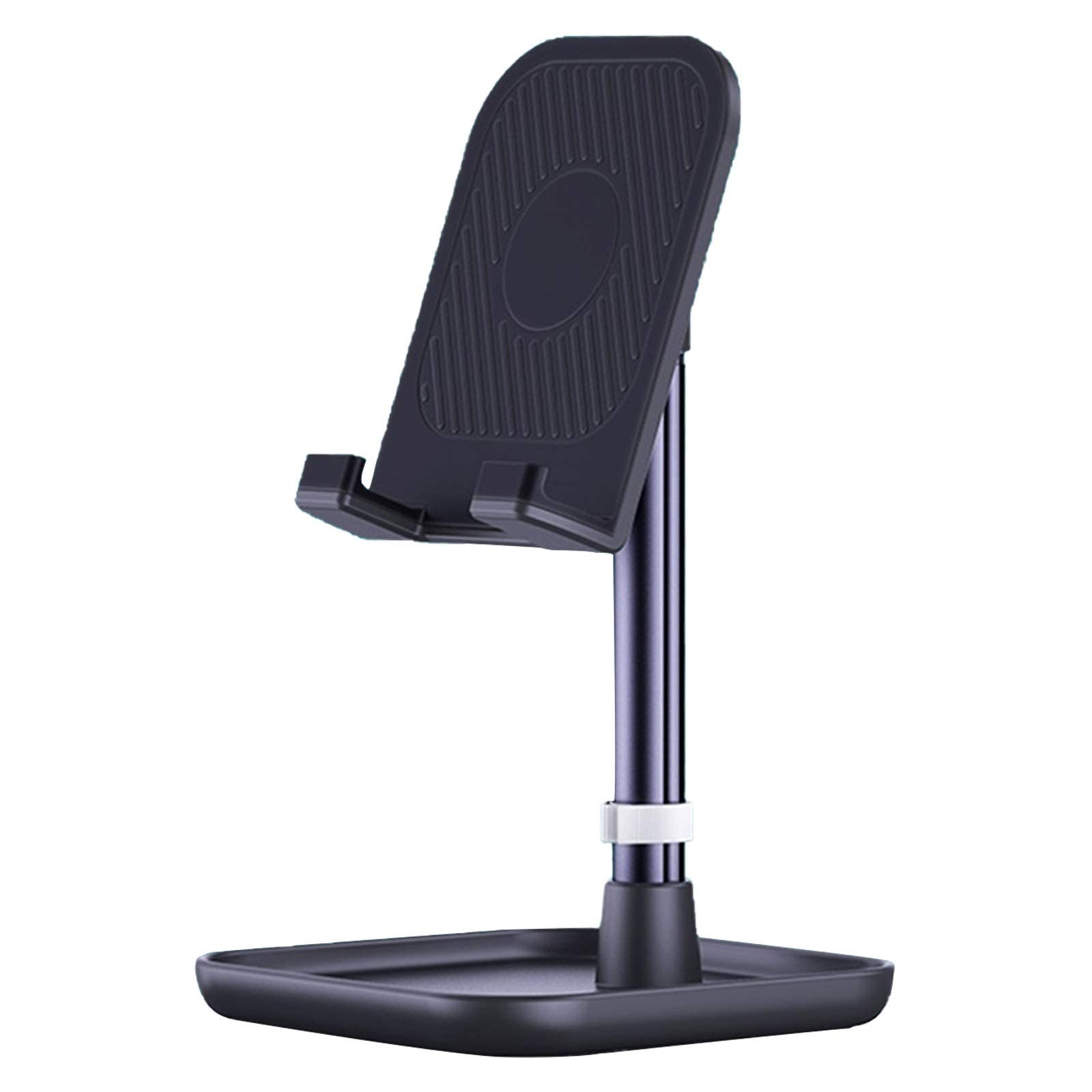 Adjustable Tablet & Phone Stand with Free Scaling - Desktop Holder Dock Compatible with Smartphones, Charging Shelf for Headphones & Keys - Perfect for Work, Study & Home Office Use