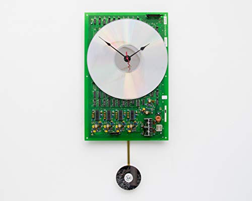 Repurposed Computer Circuit Board Clock - Unique Geek Gift for PC Lovers & Tech Nerds - Perfect for Office, Gaming Room, or DIY Home Decor