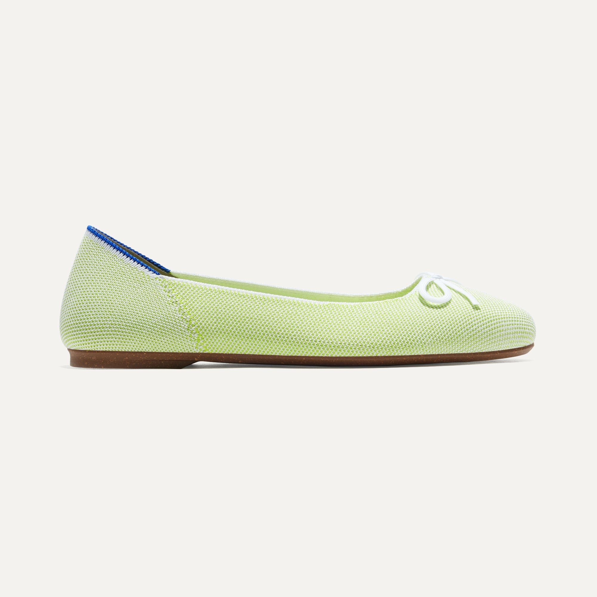 Comfortable Women's Ballet Flats in Chartreuse Green | Breathable & Lightweight for Work, Travel & Casual Wear