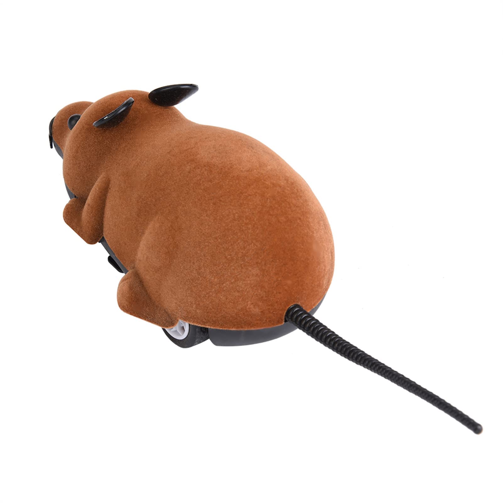 Interactive Cat Toy Mouse - Electric Wireless Remote Control Kitten Chaser Toy with Realistic Movements - Fun & Engaging Play for Indoor Cats (Brown) | Perfect for Exercise, Stimulation & Bonding with Your Feline Friend