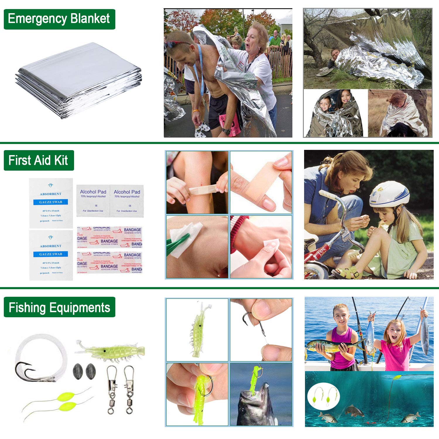 35-in-1 Survival Kit & First Aid Emergency Gear - Perfect Gift for Men, Boyfriend, Husband - Ideal for Camping, Hiking, Hunting, Fishing Adventures | Essential Outdoor Safety Equipment for Emergencies