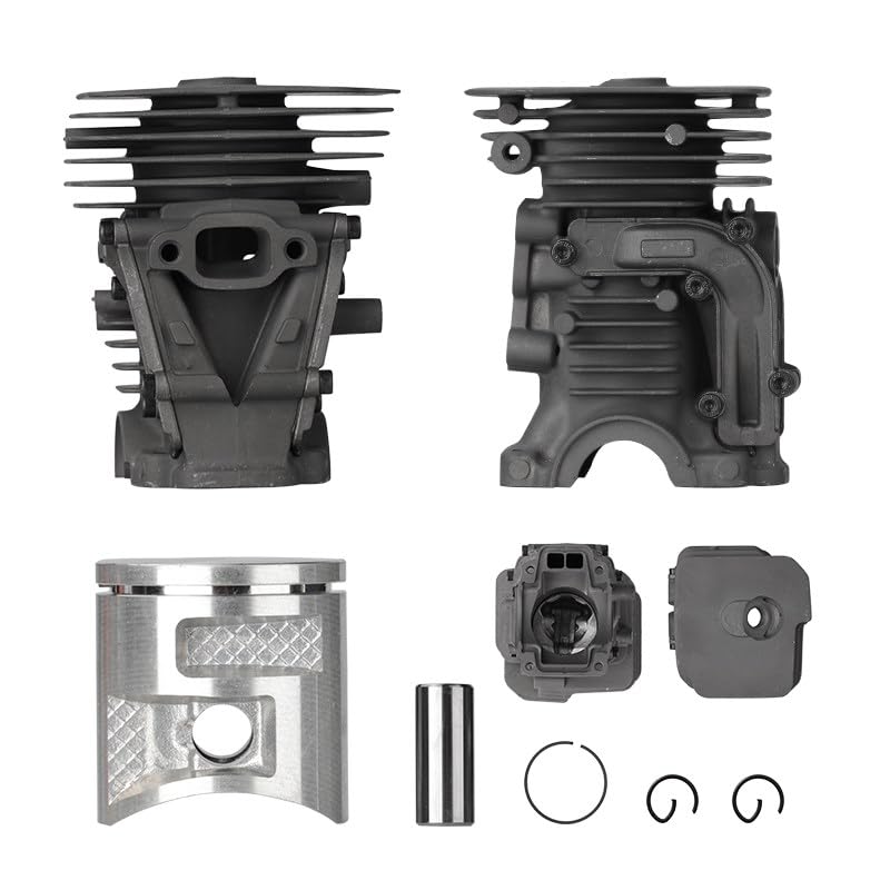 SRGDRR Chainsaw Piston Cylinder Kit for Husqvarna 435 435E 440 440E - Chainsaw Repair Parts, Garden Power Tool Accessories, Replacement Parts for DIY Chainsaw Maintenance & Landscaping Projects