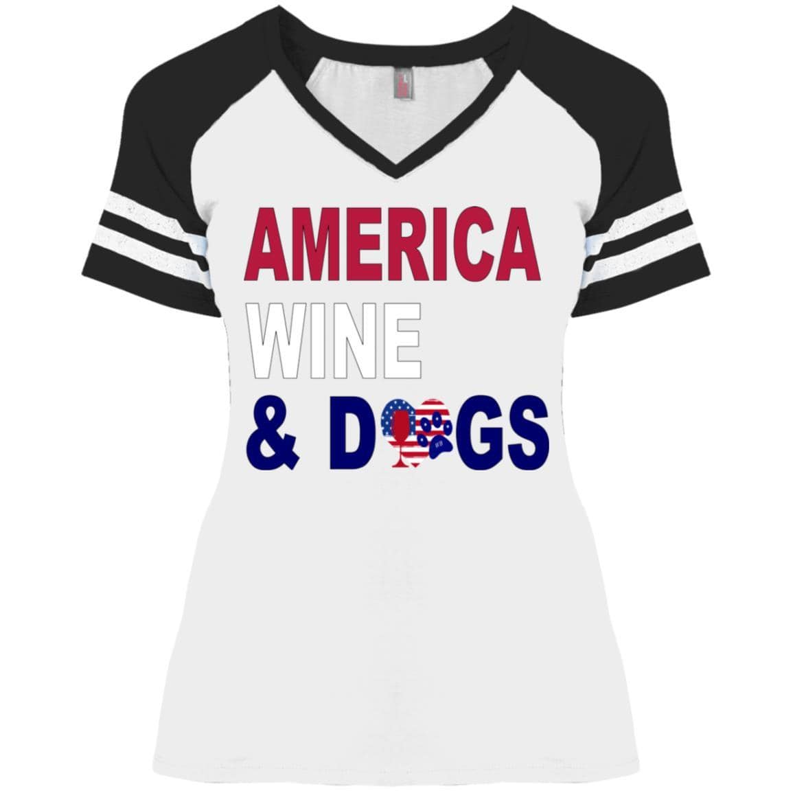 WineyBitches.Co Women's Funny Gaming V-Neck T-Shirt - Comfortable Casual Tee for Gamers, Parties & Everyday Wear