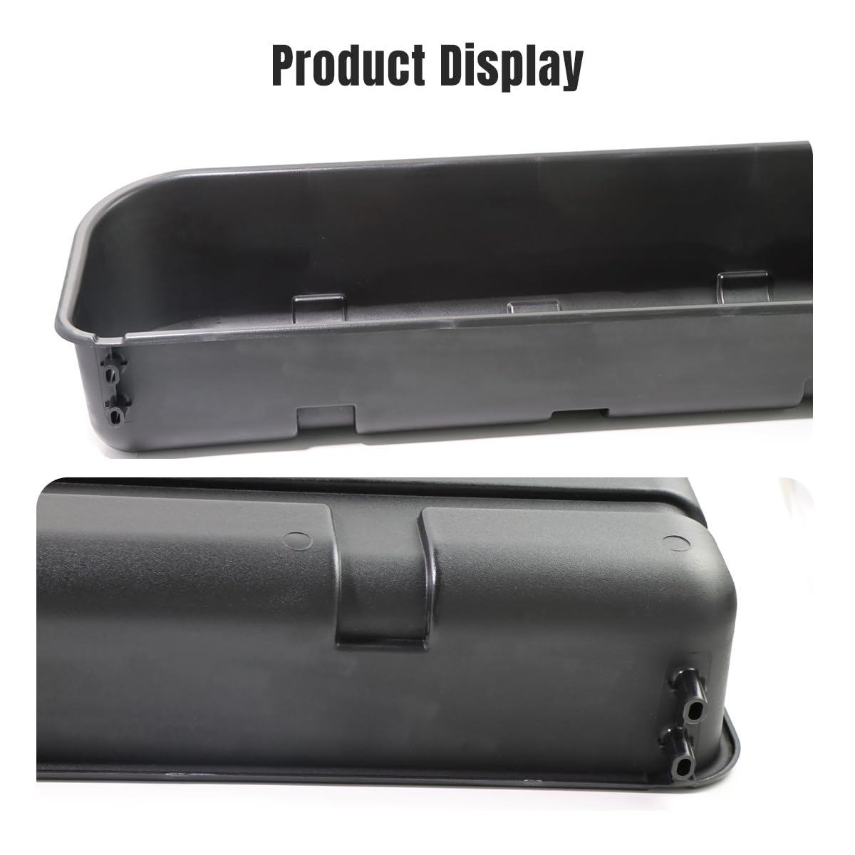 Louiedf Under-Seat Storage Box for Ford Raptor F150 2015-2024 | Black 2-in-1 Adjustable Truck Seat Tool Box Organizer | Perfect for Car Accessories, Camping Gear & Work Tools Storage