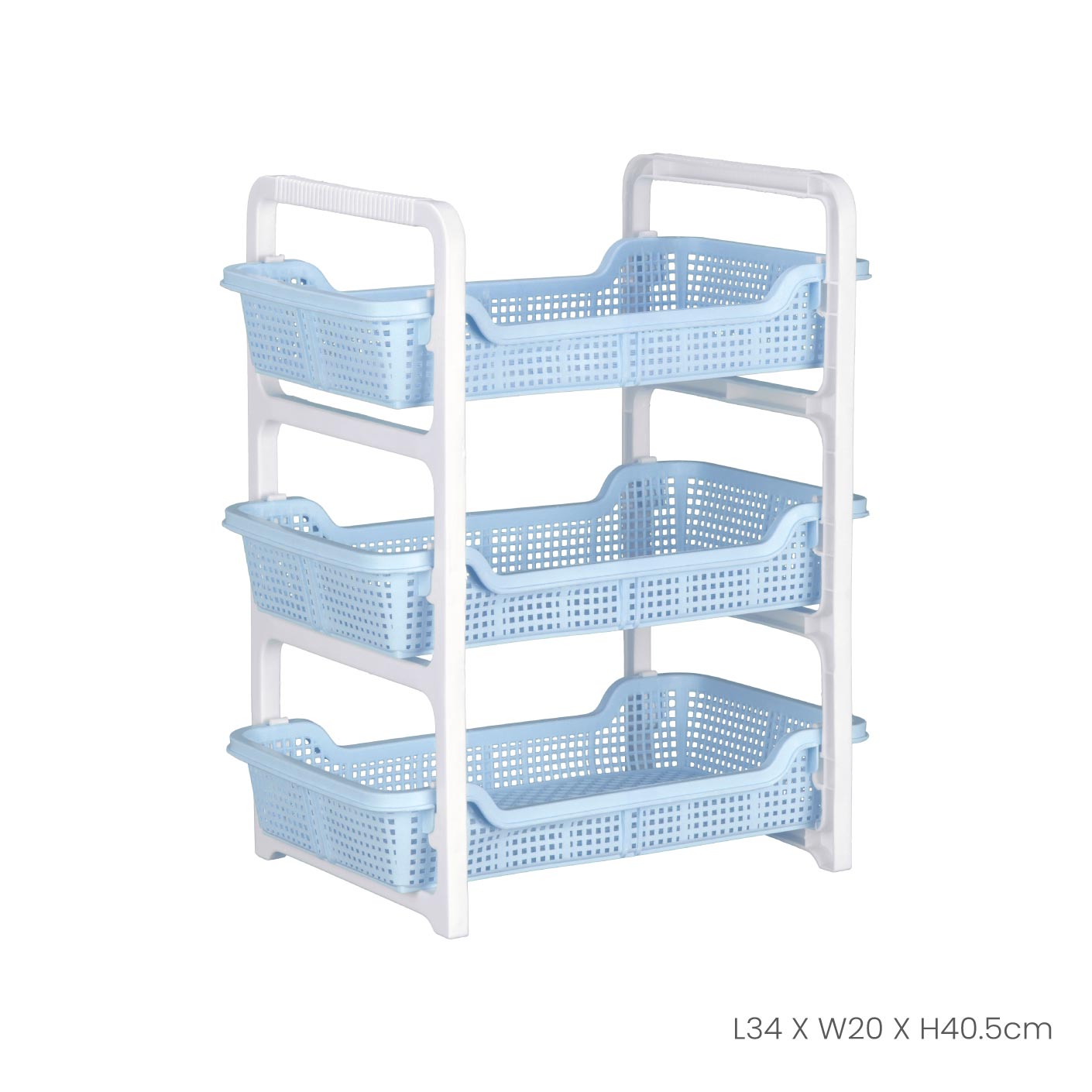 3 Layer DM Tray (7401) - Stackable Plastic Organizer for Office, Kitchen & Craft Supplies - Perfect for Storage and Organization