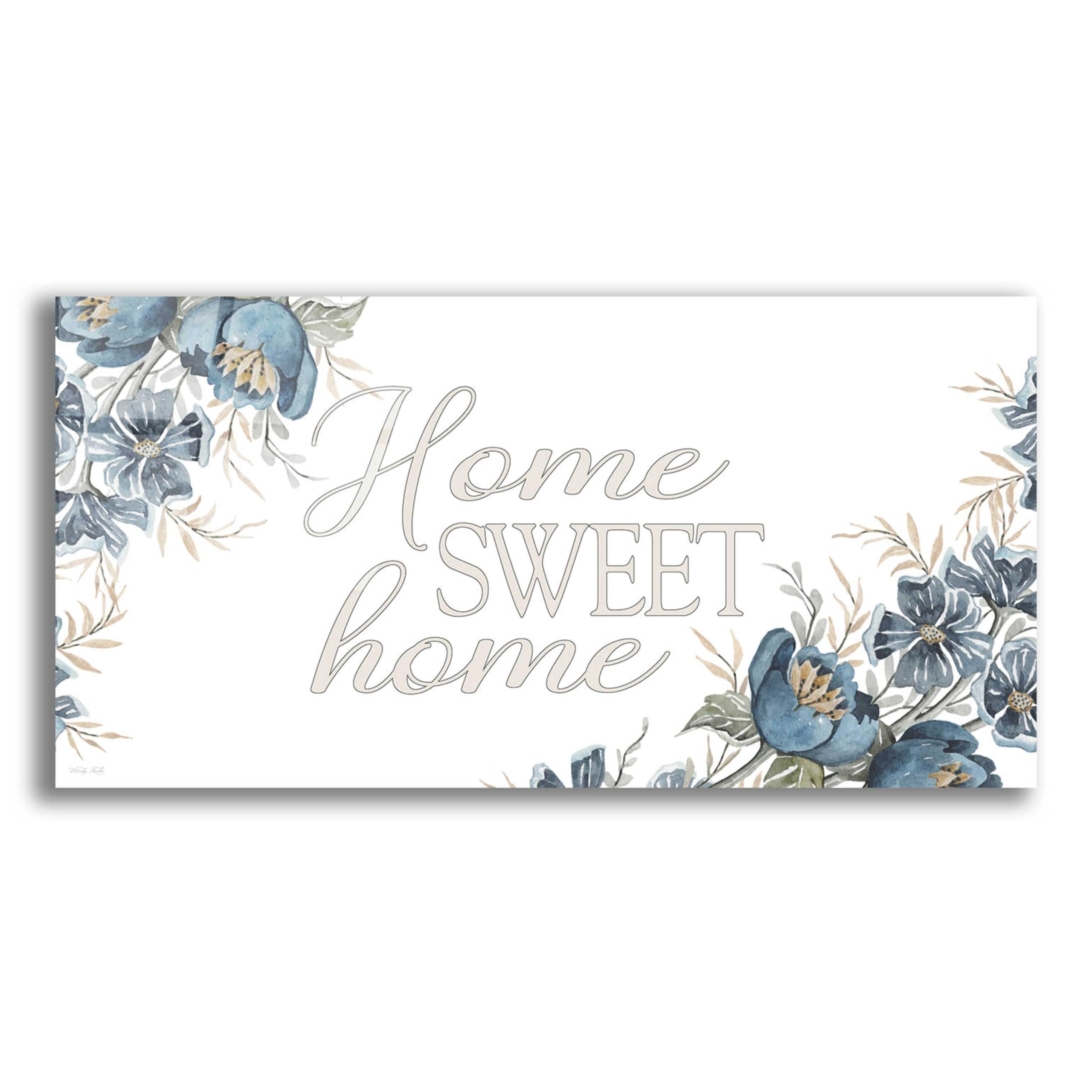 Epic Art 'Home Sweet Home 2' by Cindy Jacobs - 24x12 Inch Acrylic Glass Wall Decor - Modern Home & Office Wall Art for Living Room, Bedroom, Dining Room