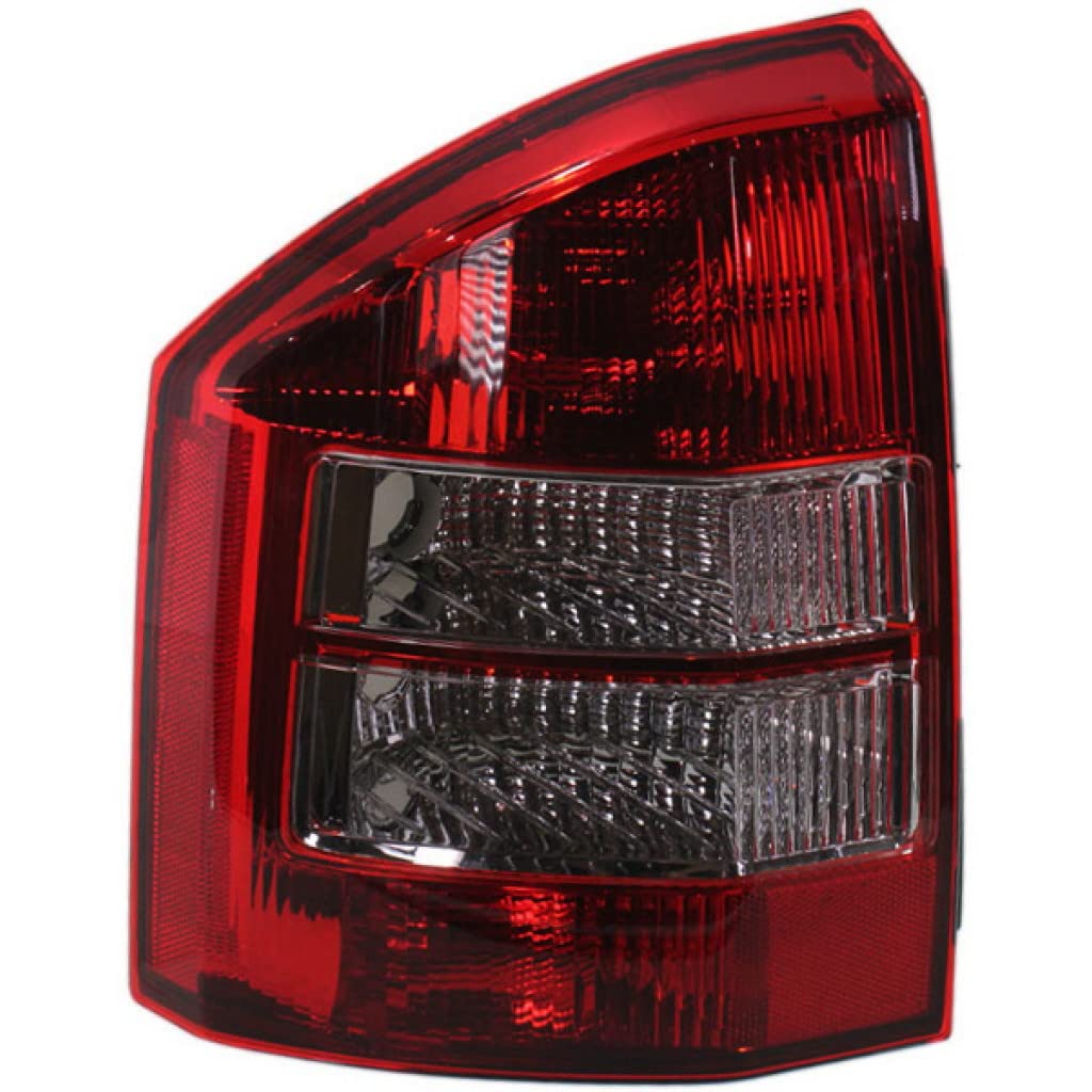 2007-2010 Jeep Compass Driver Side Tail Light Assembly - DOT Certified with Bulbs Included (Part# CH2800169, 5303879AD) - Perfect for Replacement, Repair & Nighttime Safety