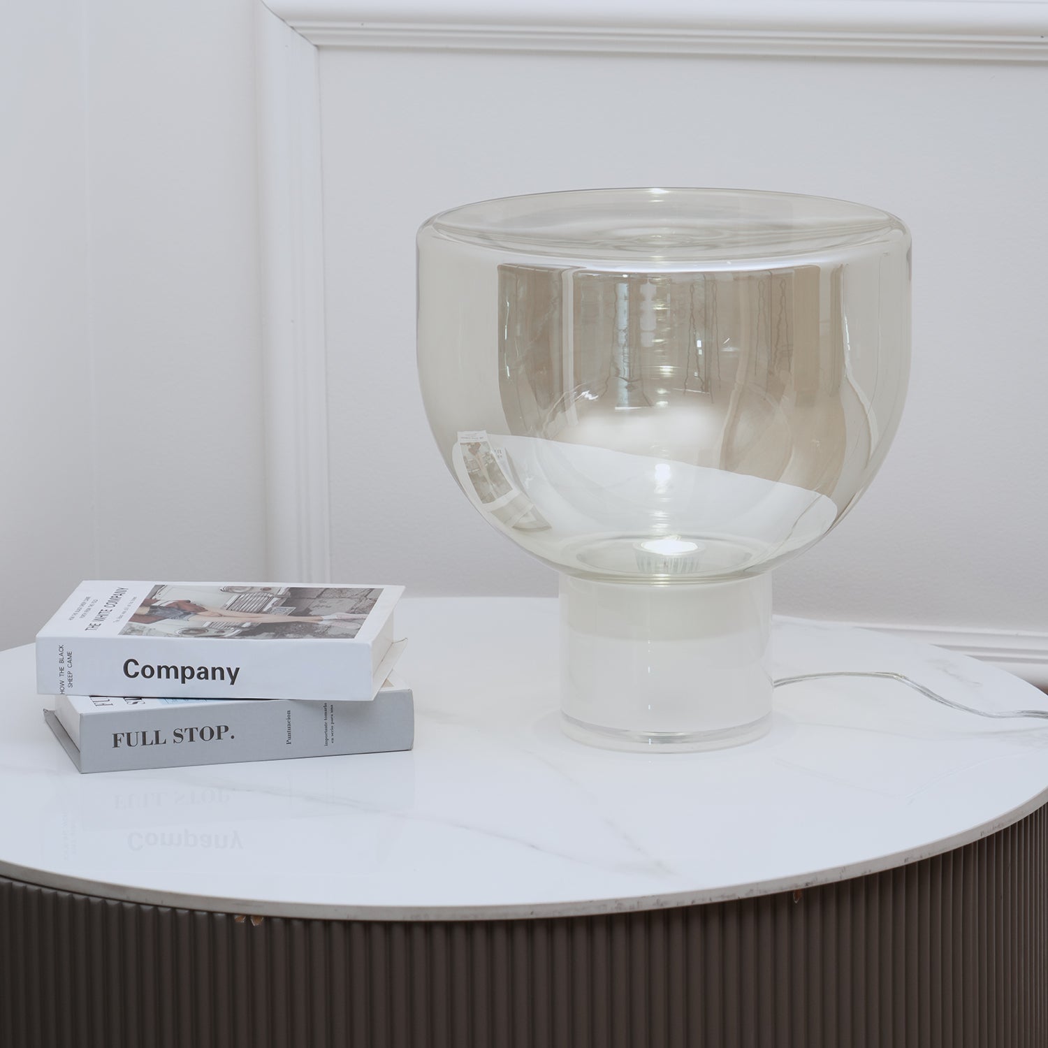 Aella Modern Table Lamp - Stylish LED Nightstand Light for Bedroom, Living Room & Office - Warm White & Cool White Dimmable Lighting for Home Decor