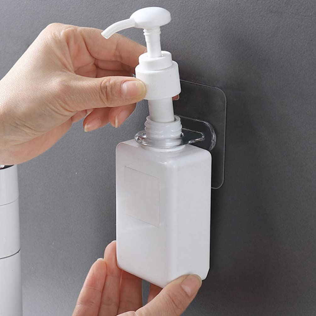 Operitacx 16pcs Wall Mounted Spray Bottle Hooks - Broom Holder, Kitchen Storage Hooks, Shampoo Bottle Organizer for Bathroom & Shower - Durable PP Plastic Hanging Rack for Cleaning Supplies & Liquid Containers - Perfect for Home, Kitchen, Bathroom Organization