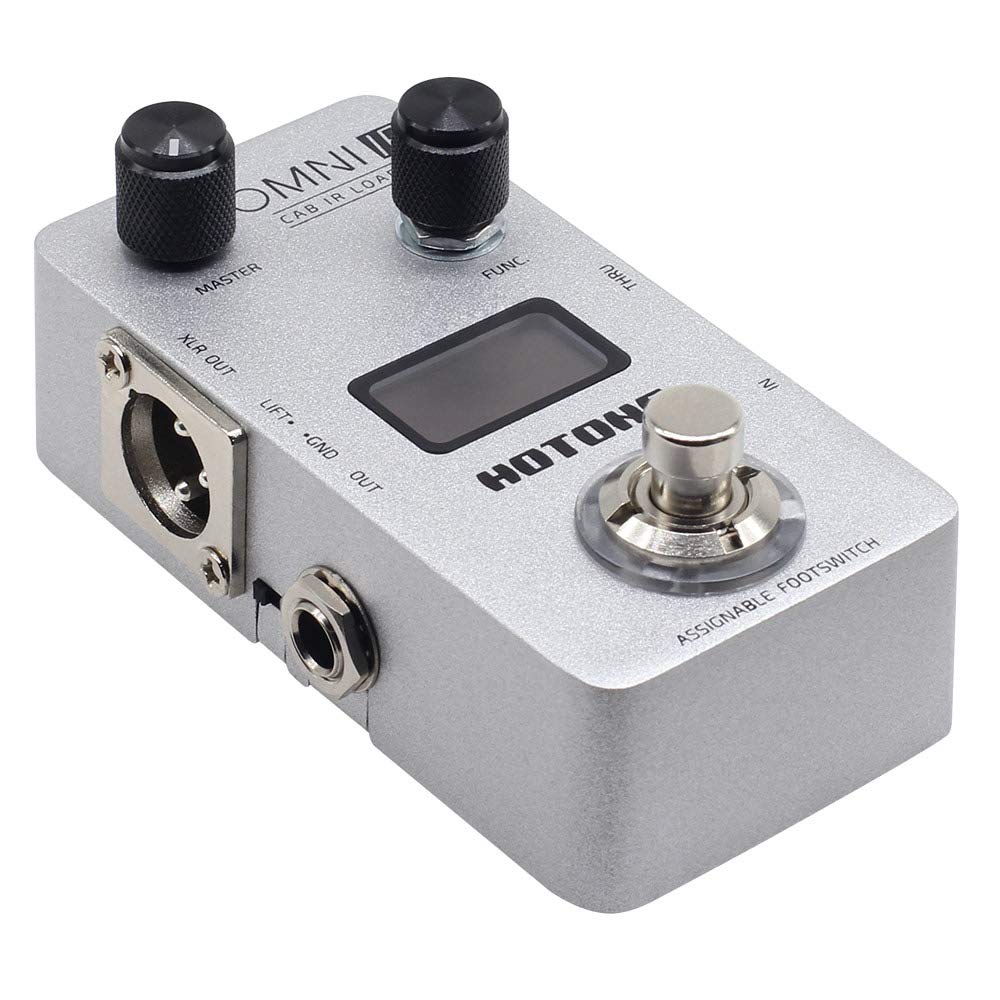 Hotone Omni IR Cab Impulse Response Cabinet Speaker Simulator Pedal for Guitar & Bass - Perfect for Studio Recording & Live Performances