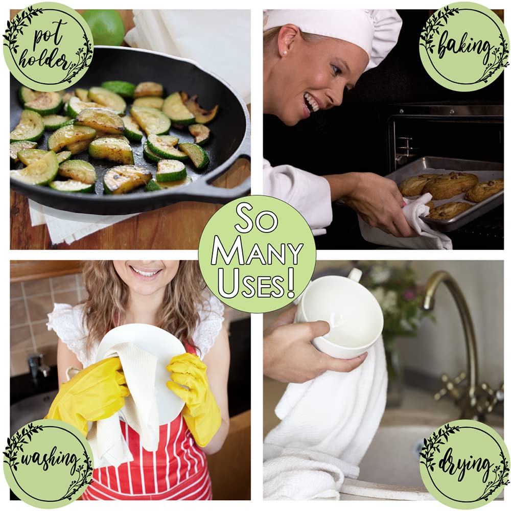 Funny Wine & Dogs Kitchen Towels - Cute Housewarming Gifts for Women - Perfect for Cooking & Decor