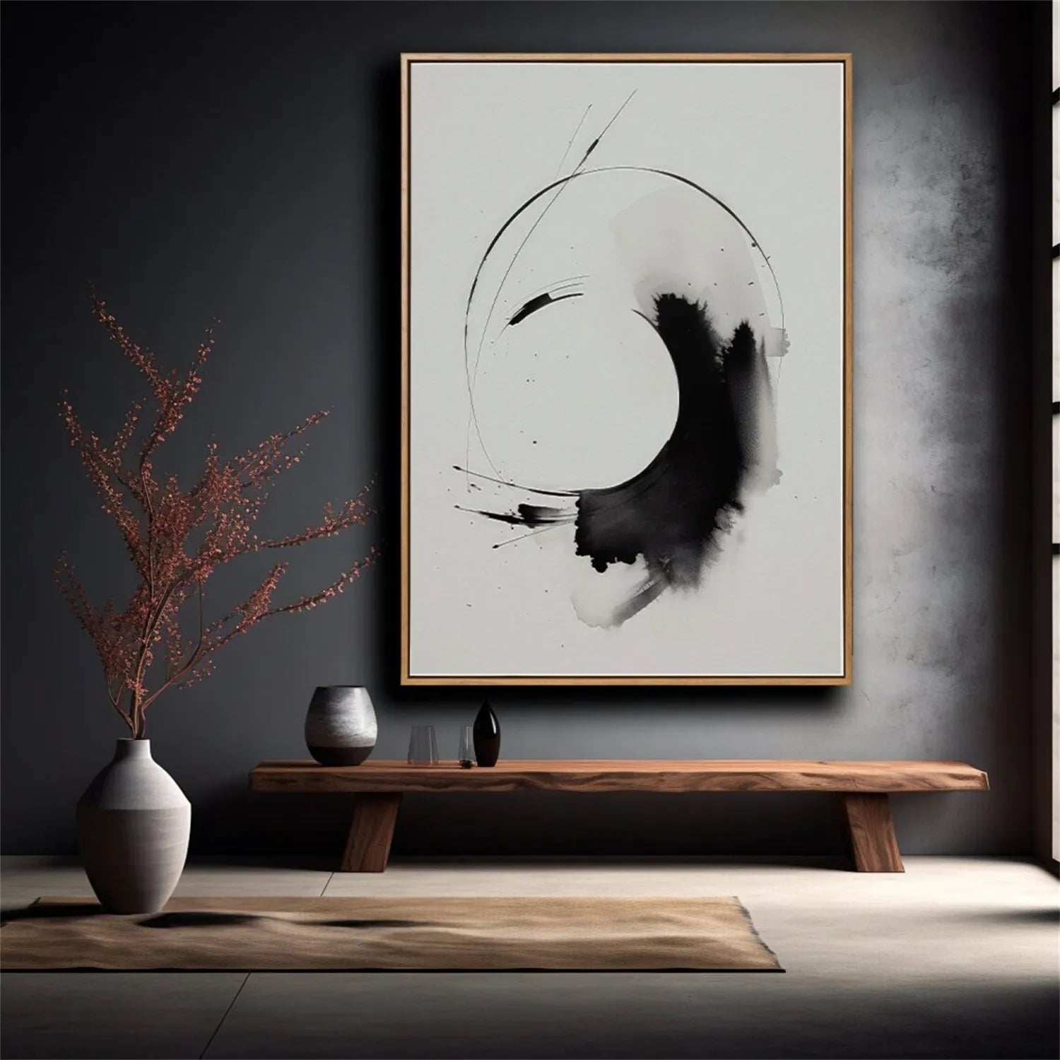 White Minimalist Textured Painting Canvas - Modern Abstract Wall Art for Home & Office Decor | Perfect for Living Room, Bedroom & Studio | #MM289