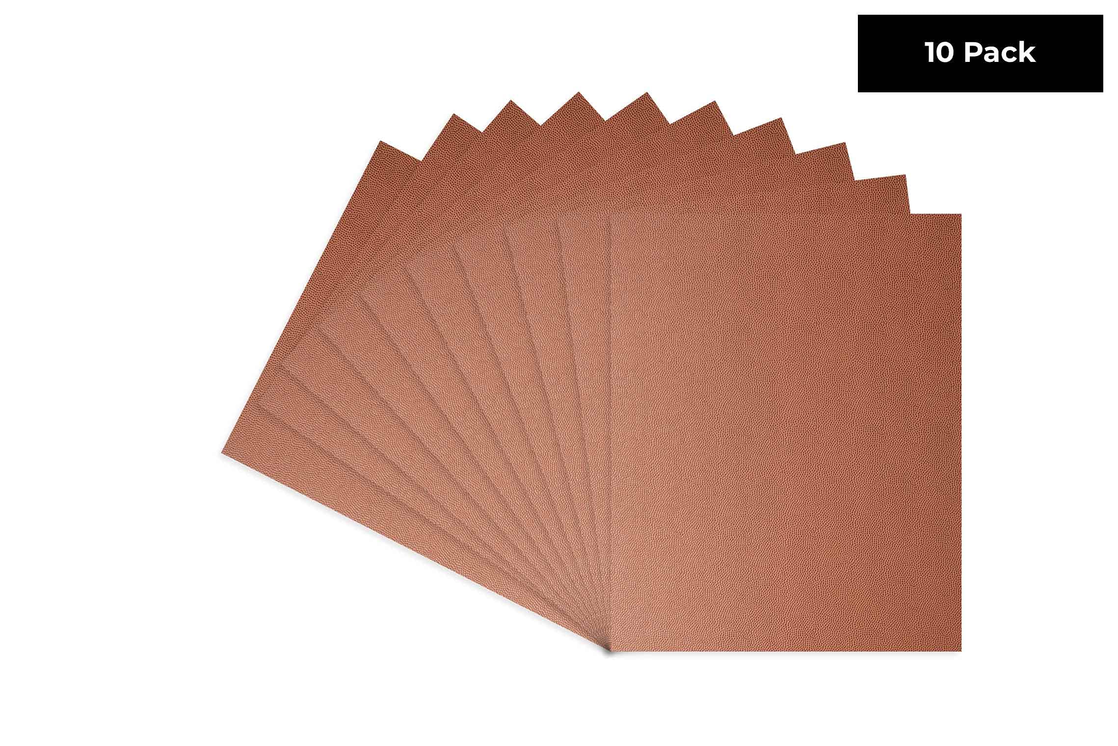 CountryArtHouse Acid-Free 11x14 Football Texture Backing Board - 10 Uncut Photo Mat Sheets for Framing Sports Memorabilia & Team Photos