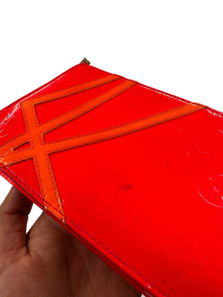 Authentic Louis Vuitton Robert Wilson Lexington Fluo Rose Vernis Pochette Bag - Luxury Designer Clutch for Women, Perfect for Evening Parties & Special Occasions
