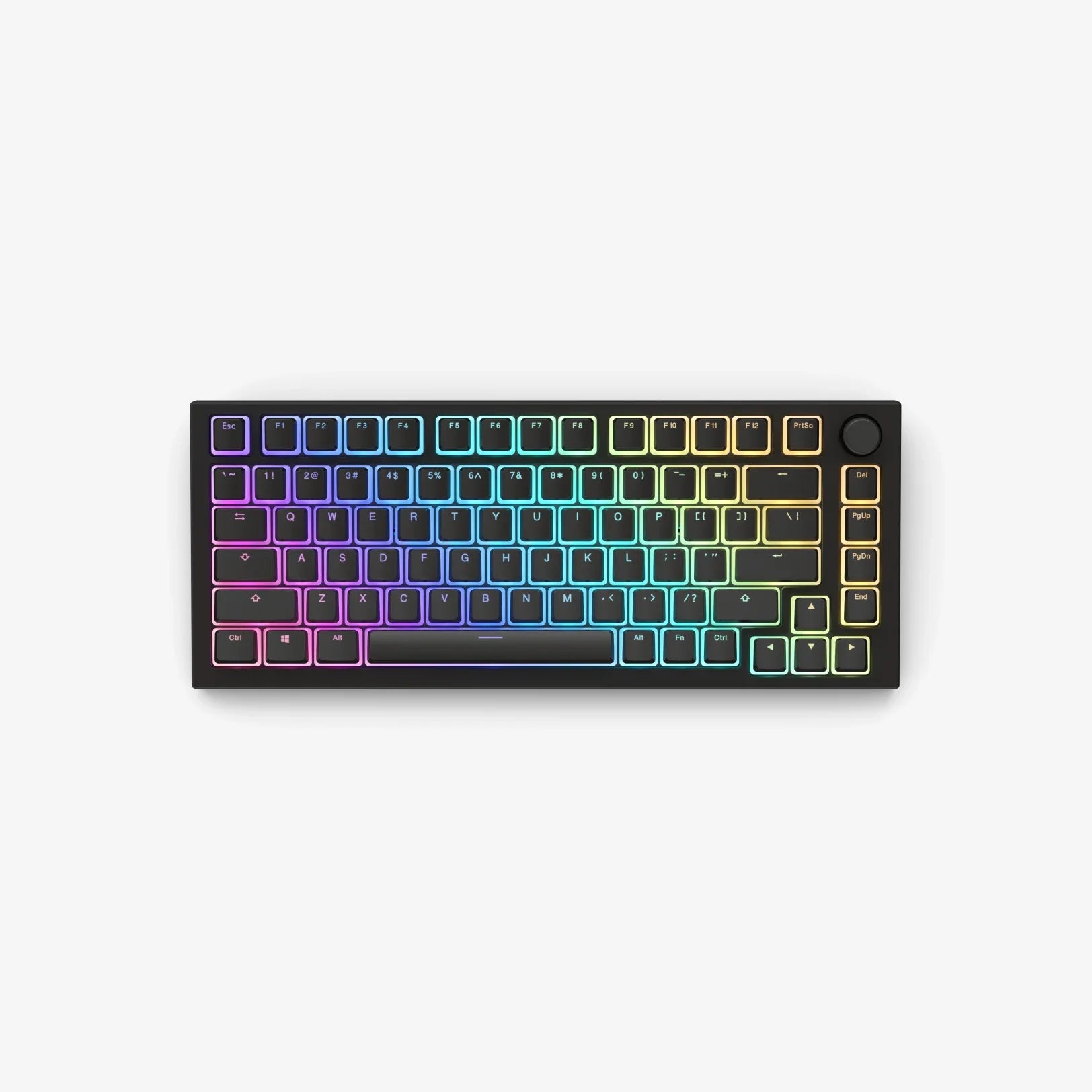 Glorious Aura Keycaps V2 - Premium PBT Double Shot Shine Through Backlit Mechanical Keyboard Keycaps (Black) - Perfect for Gaming, Typing & Custom Keyboard Builds