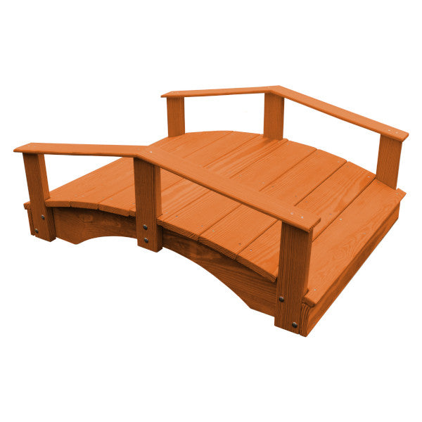 Handcrafted Oriental Garden Bridge - Decorative Asian Wooden Footbridge for Zen Gardens, Ponds & Backyard Landscaping