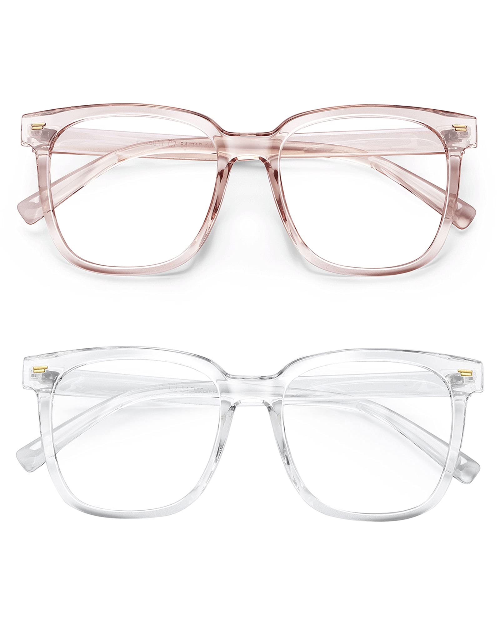 Blue Light Blocking Glasses for Women & Men - PANNER Oversized Square Anti Glare Computer Glasses to Reduce Eye Strain | Perfect for Office Work, Gaming & Screen Time