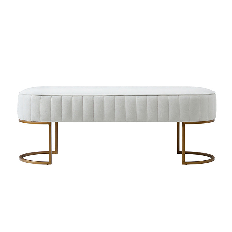 Damian Entryway Bench with Storage & Sturdy Metal Base - Modern Hallway Shoe Bench for Entryway, Living Room & Bedroom - Perfect for Organizing Shoes, Hats & Bags