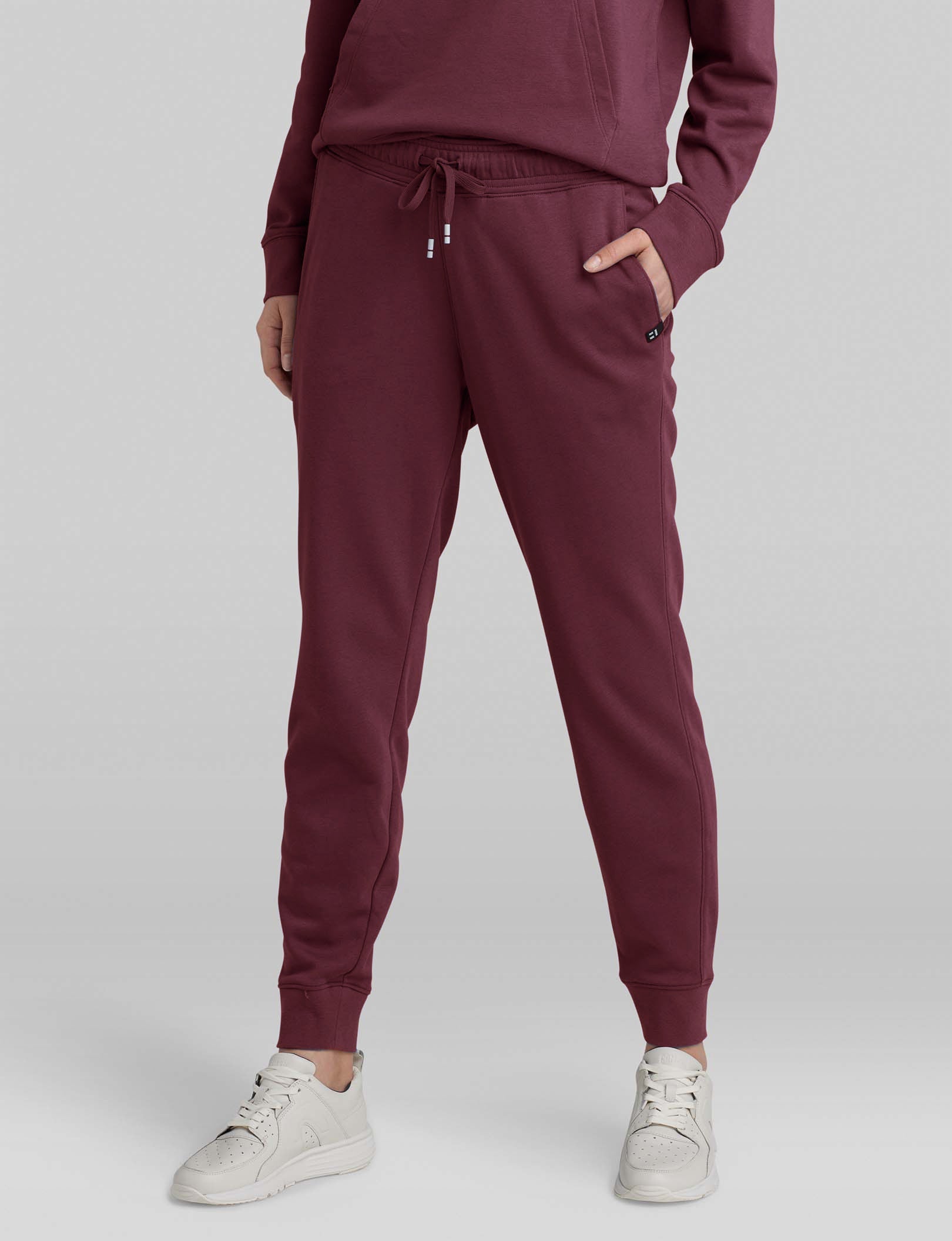 Women's French Terry Jogger Pants - Soft Stretch Lounge Pants for Yoga, Running & Casual Wear | Comfortable Elastic Waist Sweatpants for Women