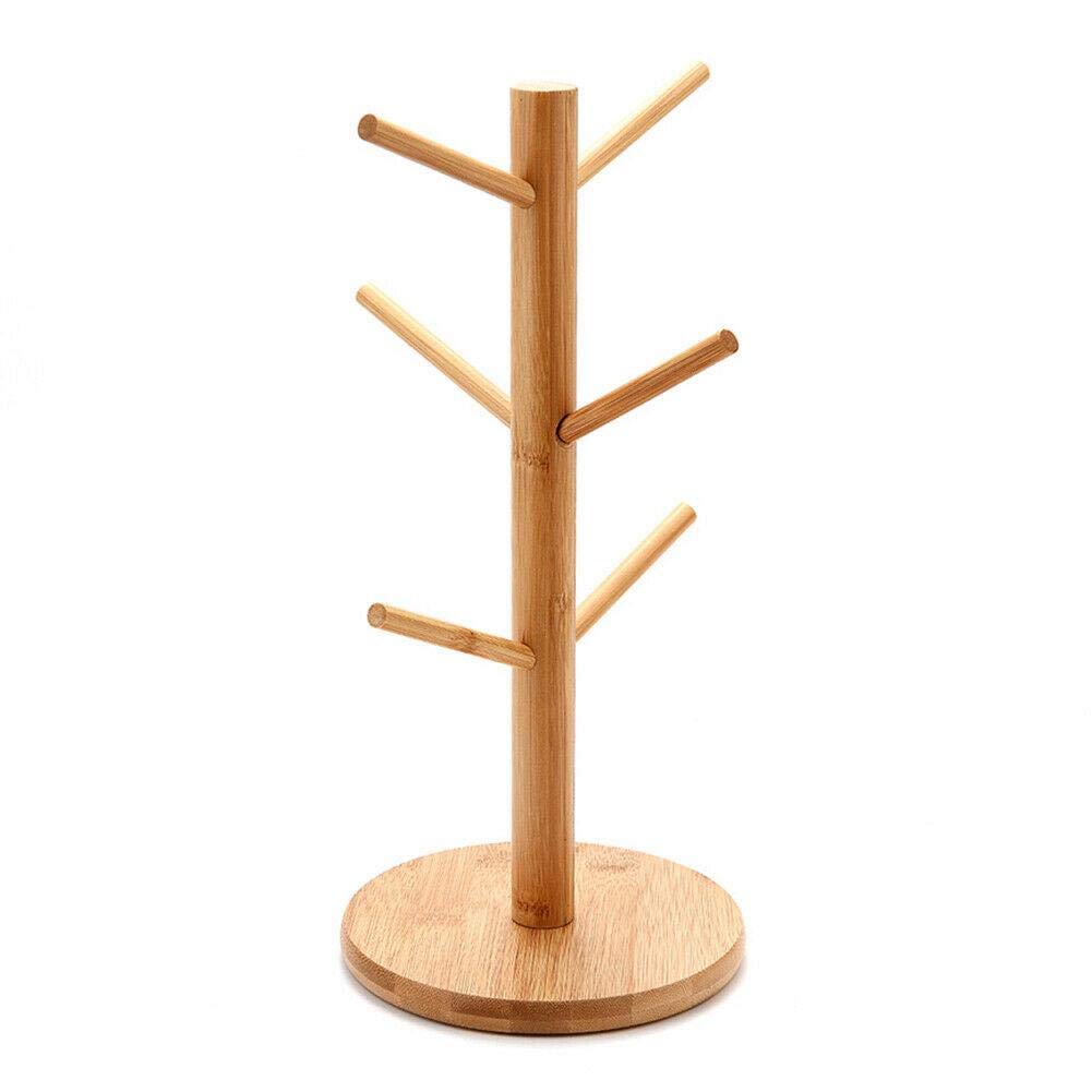 SverdloFG Wooden Mug Stand - Coffee Tea Cup Holder, Kitchen Tree Rack for Cabinet & Pantry Organization, Dish Storage Rack, Perfect for Home & Office Use