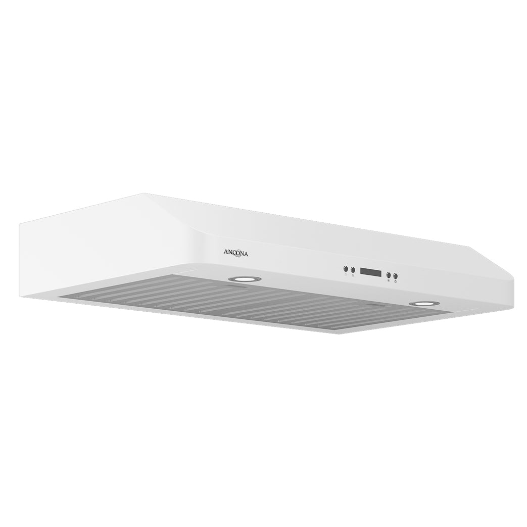Slim Chef 30-Inch Under Cabinet Range Hood in White - Powerful Kitchen Ventilation for Cooking, Baking & Grilling