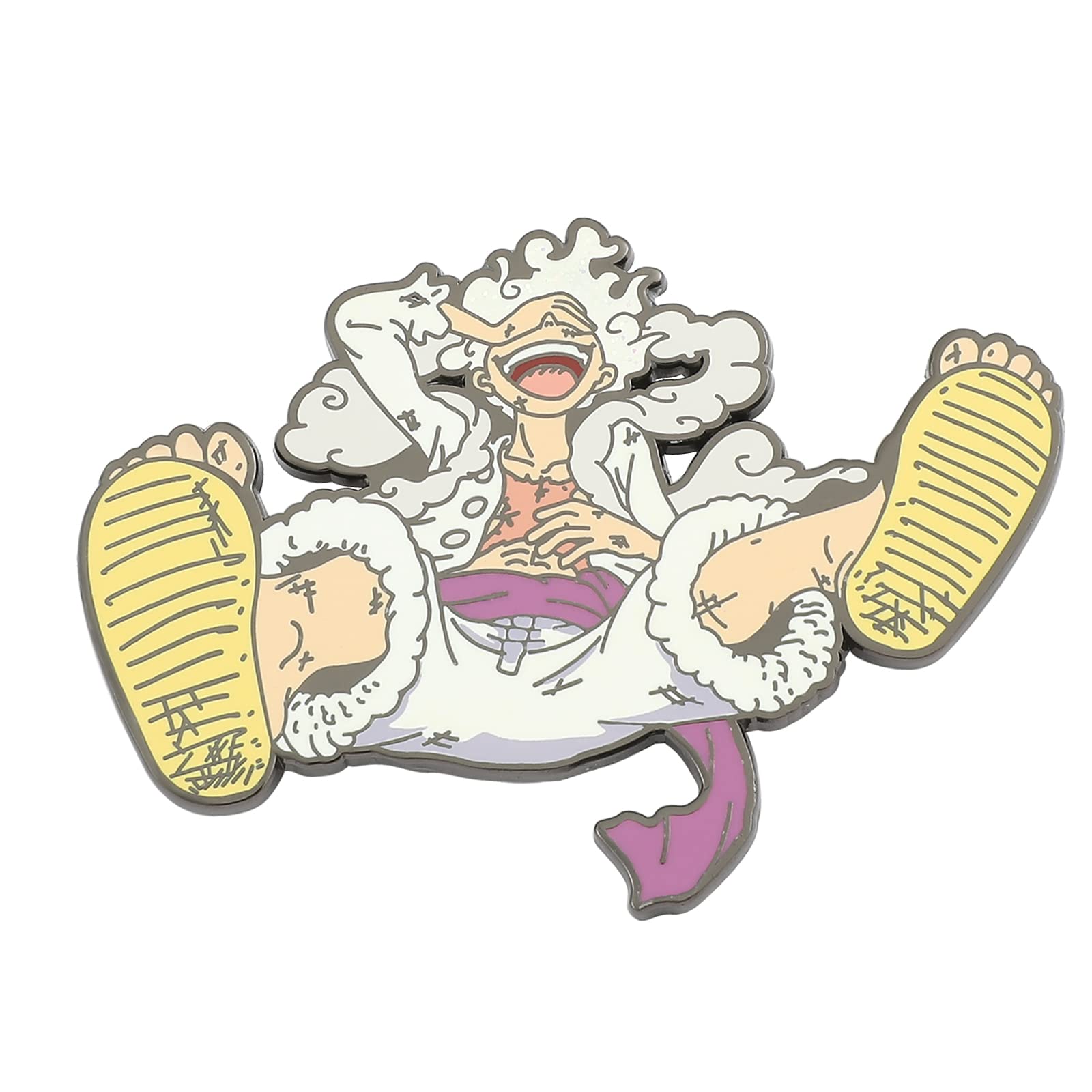 Anime Luffy Enamel Pins - One Piece Metal Brooch Badges for Cosplay, Backpacks, Jackets & Gifts | Collectible Lapel Pins for Men, Boys & Anime Fans | Perfect for Conventions, Cosplay Events & Daily Fashion Accessories