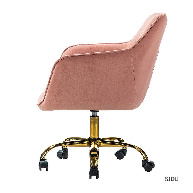 Premium Jovida Velvet Tufted Office Chair - Ergonomic Executive Desk Chair with Adjustable Height for Home & Office Workspaces - Perfect for Work, Study, and Gaming