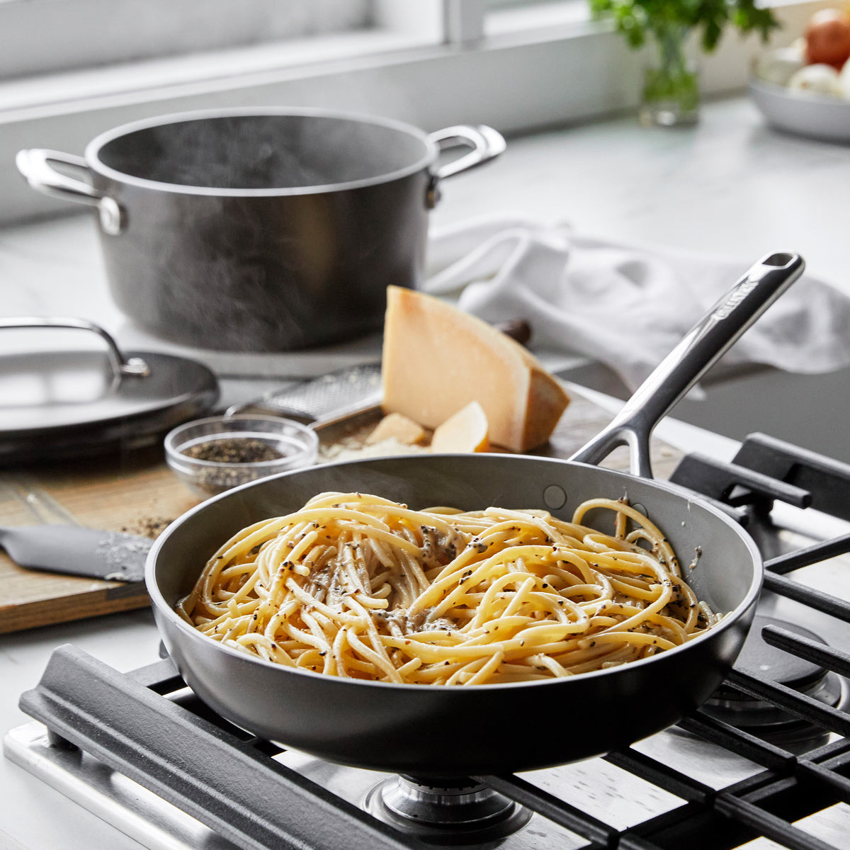Premium 11-Piece Ceramic Nonstick Cookware Set with Mirror Handles - 5 Elegant Colors (Cocoa) | Durable & Eco-Friendly Kitchen Essentials for Sauteing, Frying & Cooking Healthy Meals